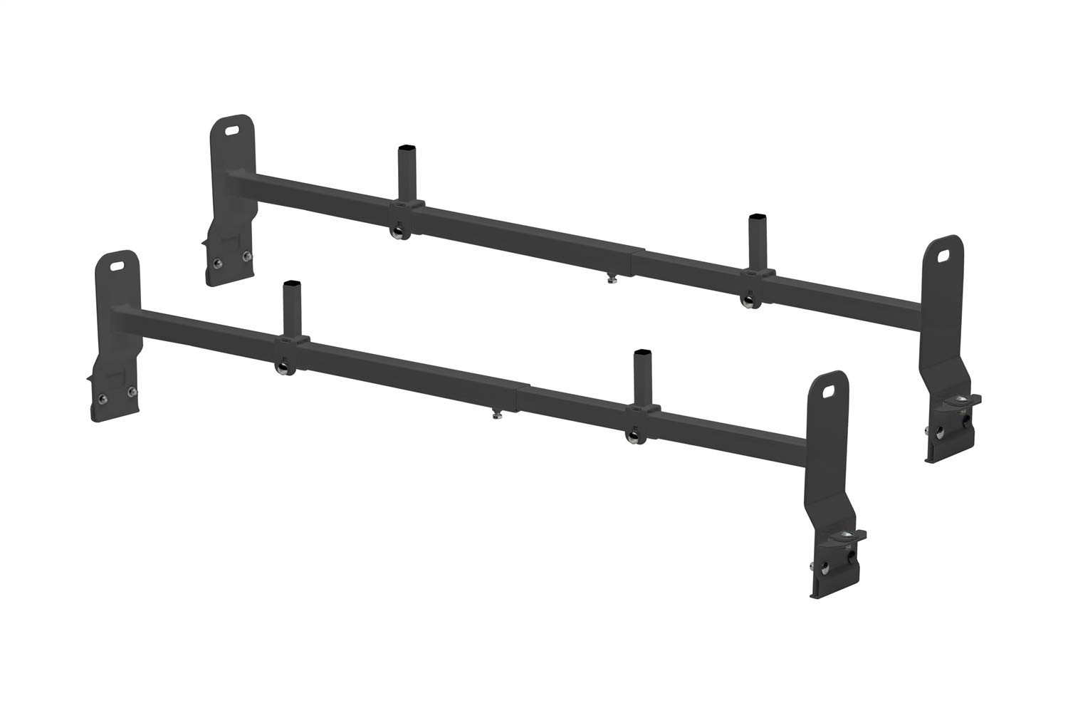 2-Piece Black Van Rack - Clamp-On Installation for Cargo Vans