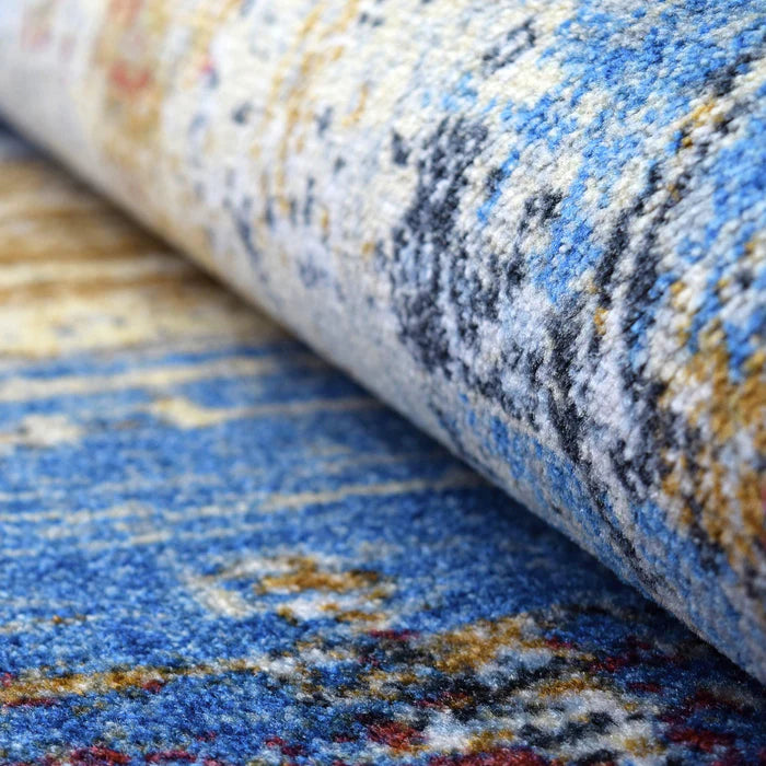 Arona Abstract Non-Slip Indoor Area Rug - Soft Modern Boho Carpet for Living Room, Bedroom, Dining Area - Perfect for Home Decor & High Traffic Areas