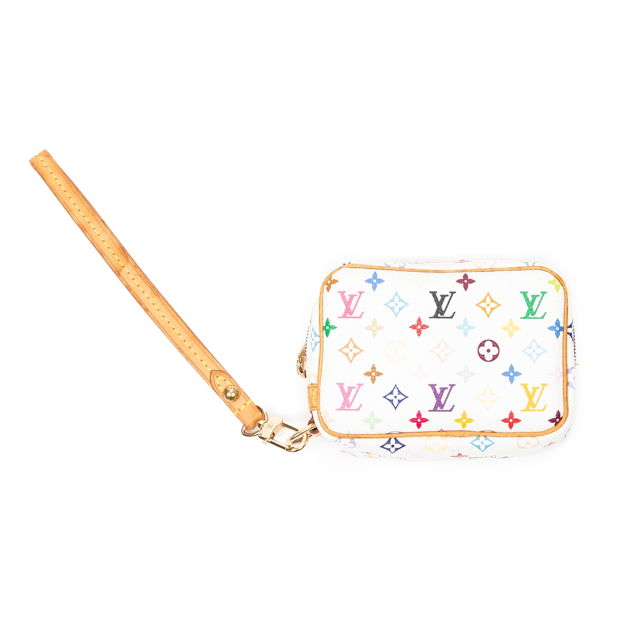 Takashi Murakami Multicolore Wapity Pouch - Cute & Colorful Cosmetic Bag for Women, Perfect for Makeup, Travel & Everyday Use