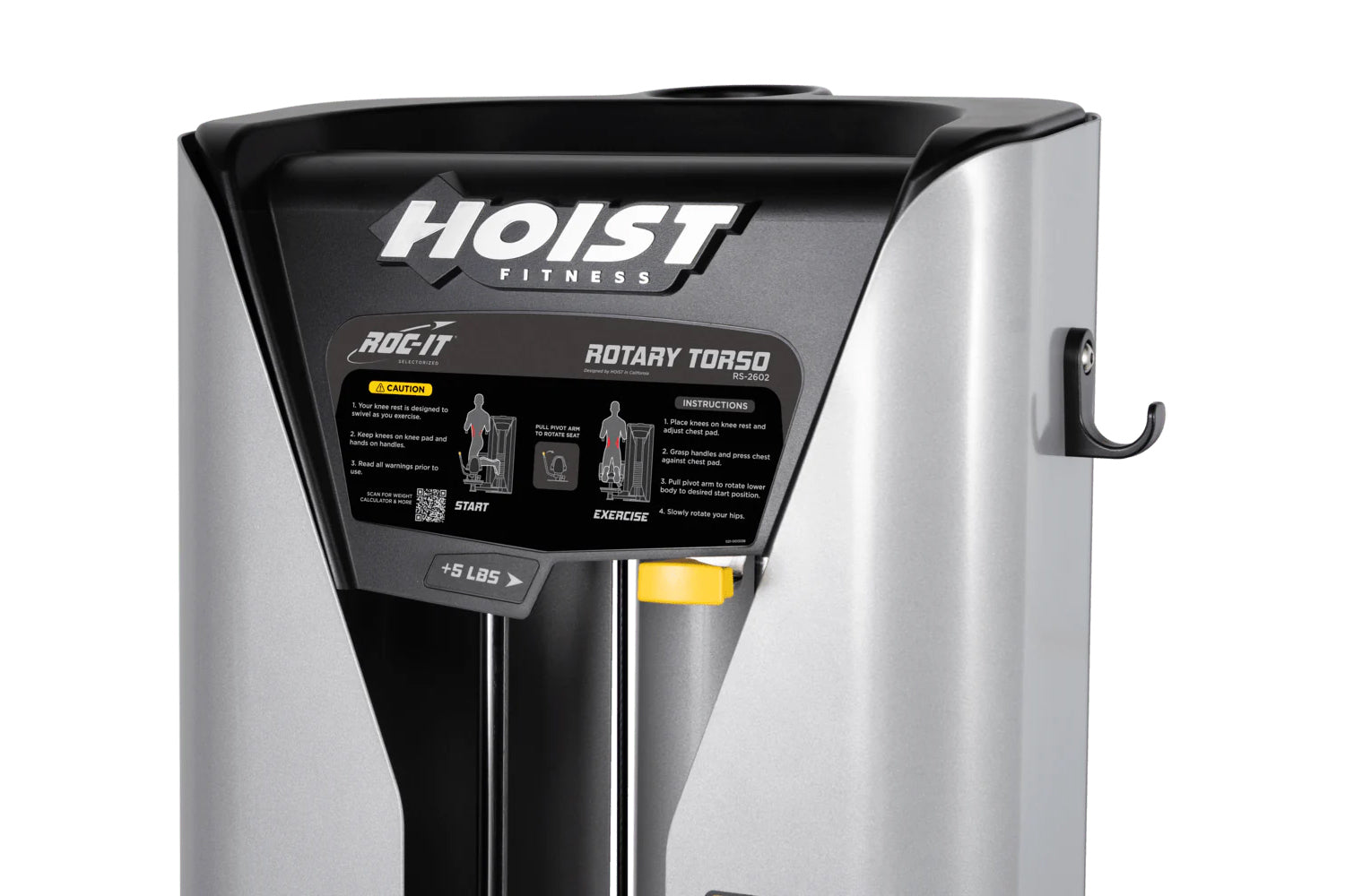 Hoist ROC IT Rotary Torso Machine (RS 2602) - Professional Gym Equipment for Core Strength Training - Perfect for Home & Commercial Fitness Centers