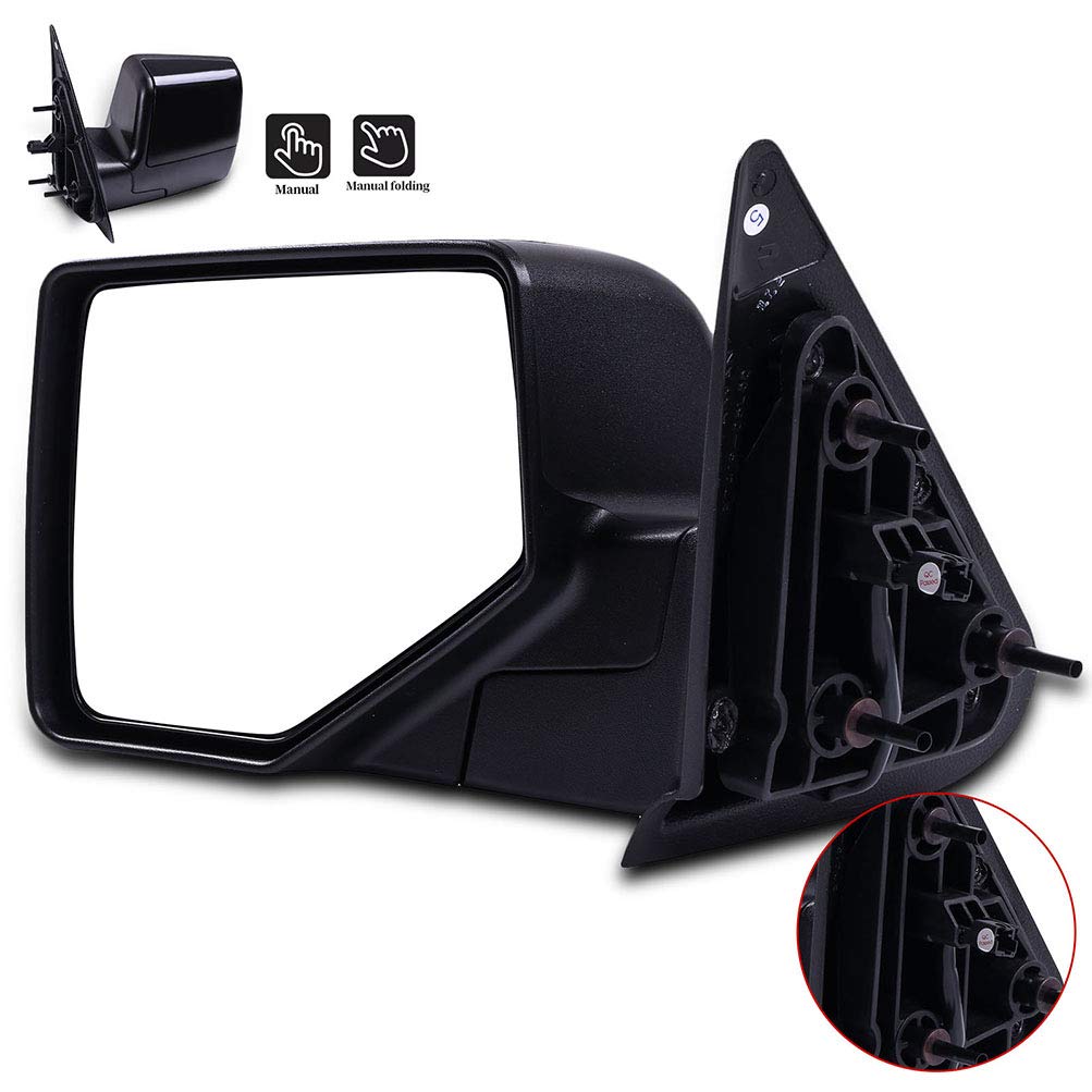 ECCPP Driver Side Exterior Mirror Replacement for 2006-2011 Ford Ranger - FO1320283 - Perfect for Parking Assistance and Blind Spot Visibility