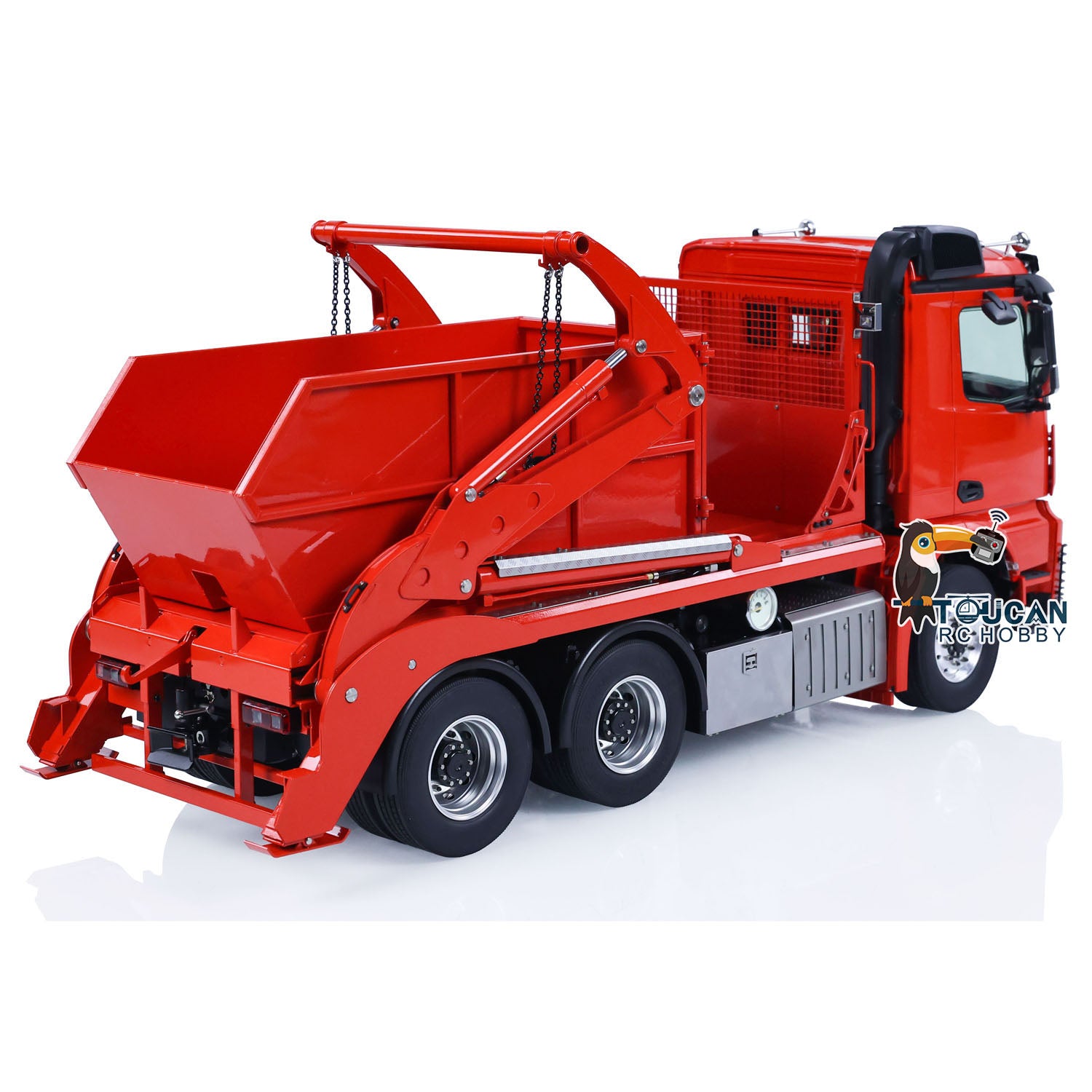 1/14 Scale VL18U K3363 RC Hydraulic Skip Loader - Metal Swing Arm Remote Controlled Dumper Truck - Simulation Construction Hobby Model (PNP/RTR) - Perfect for Indoor/Outdoor RC Construction Play & Collectors