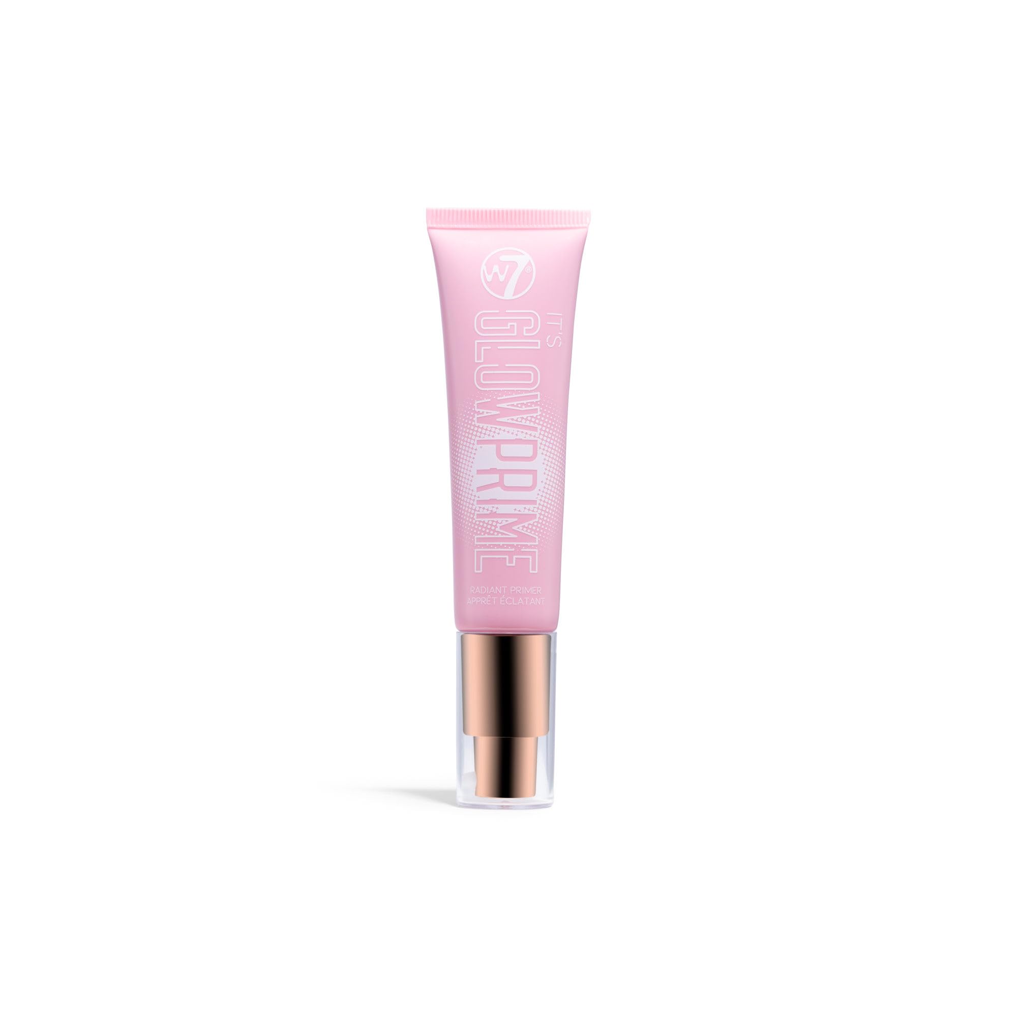 W7 It's Glow Prime Radiant Face Primer - Hydrating & Pore Blurring Makeup Base with Watermelon Extract | Perfect for Daily Wear, Special Occasions & Photo-Ready Skin