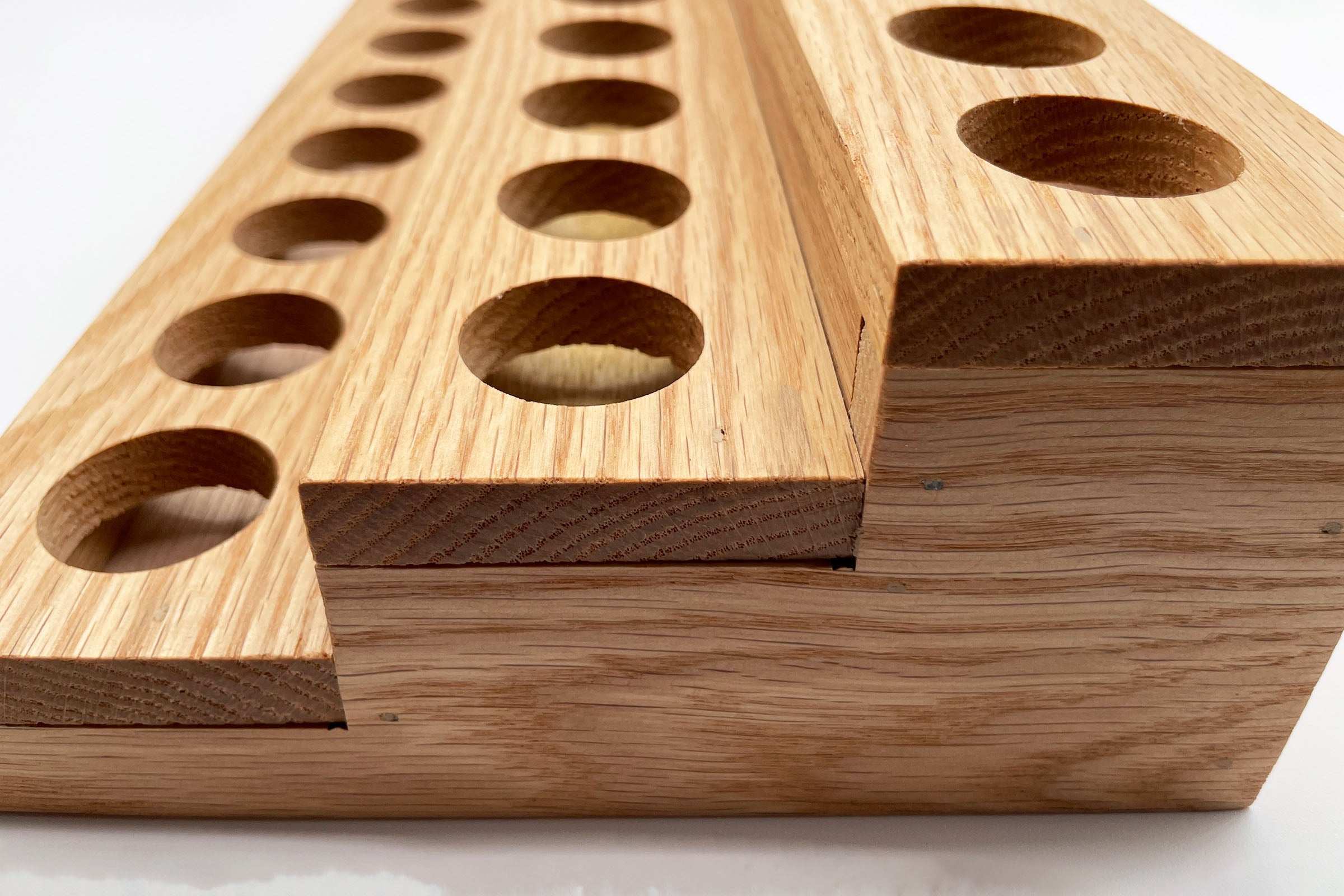 30-Pack 1 oz Oak Oil Bottles with Display Stand - Perfect for Retail, Gifts & Home Fragrance Use