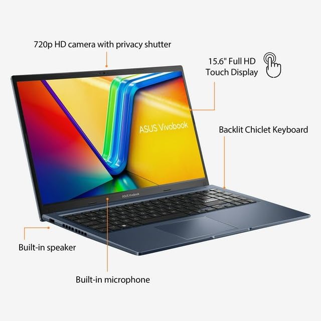 ASUS Vivobook 17.3 Inch Laptop - Intel Core i5-1035G1 Quad-Core Processor, 12GB RAM, 1TB HDD, Intel UHD Graphics, WiFi 5, Bluetooth, HDMI, Windows 10/11 S - Perfect for Home Office, Online Learning & Business Productivity (Bundle with JAWFOAL)