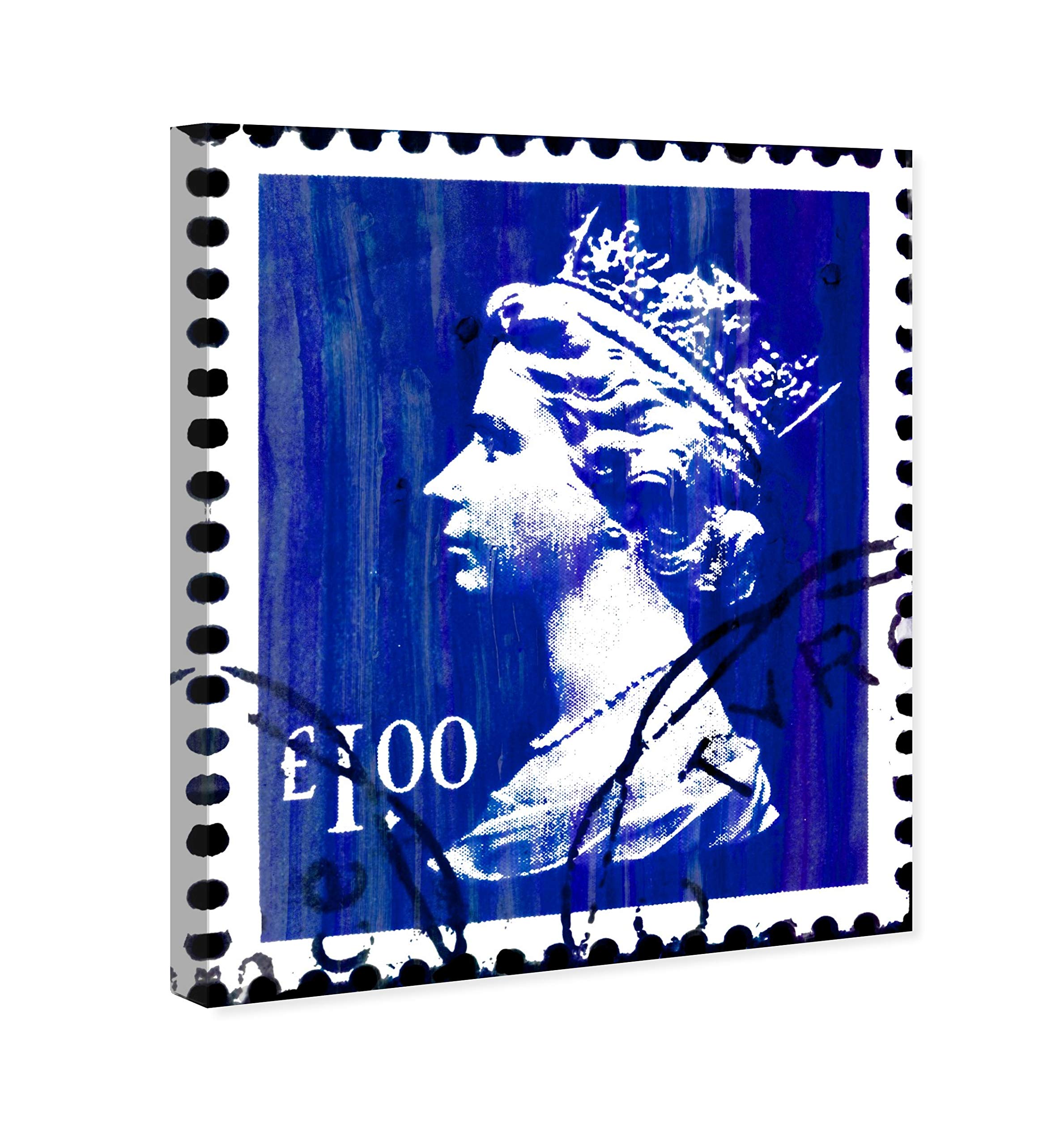 World and Countries Wall Art Canvas Prints 'Save The Queen One' - Premium Home Decor for Living Room, Bedroom & Office - Perfect Gift for Travel Lovers & Royalty Enthusiasts