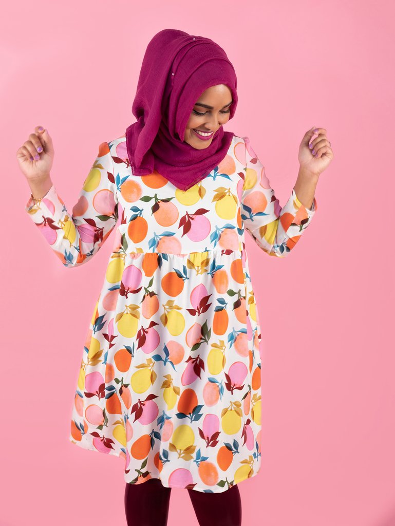 Tilly and the Buttons Indigo Dress - Women's Floral Print Wrap Dress for Casual & Office Wear | Perfect for Summer Outfits, Date Nights & Special Occasions