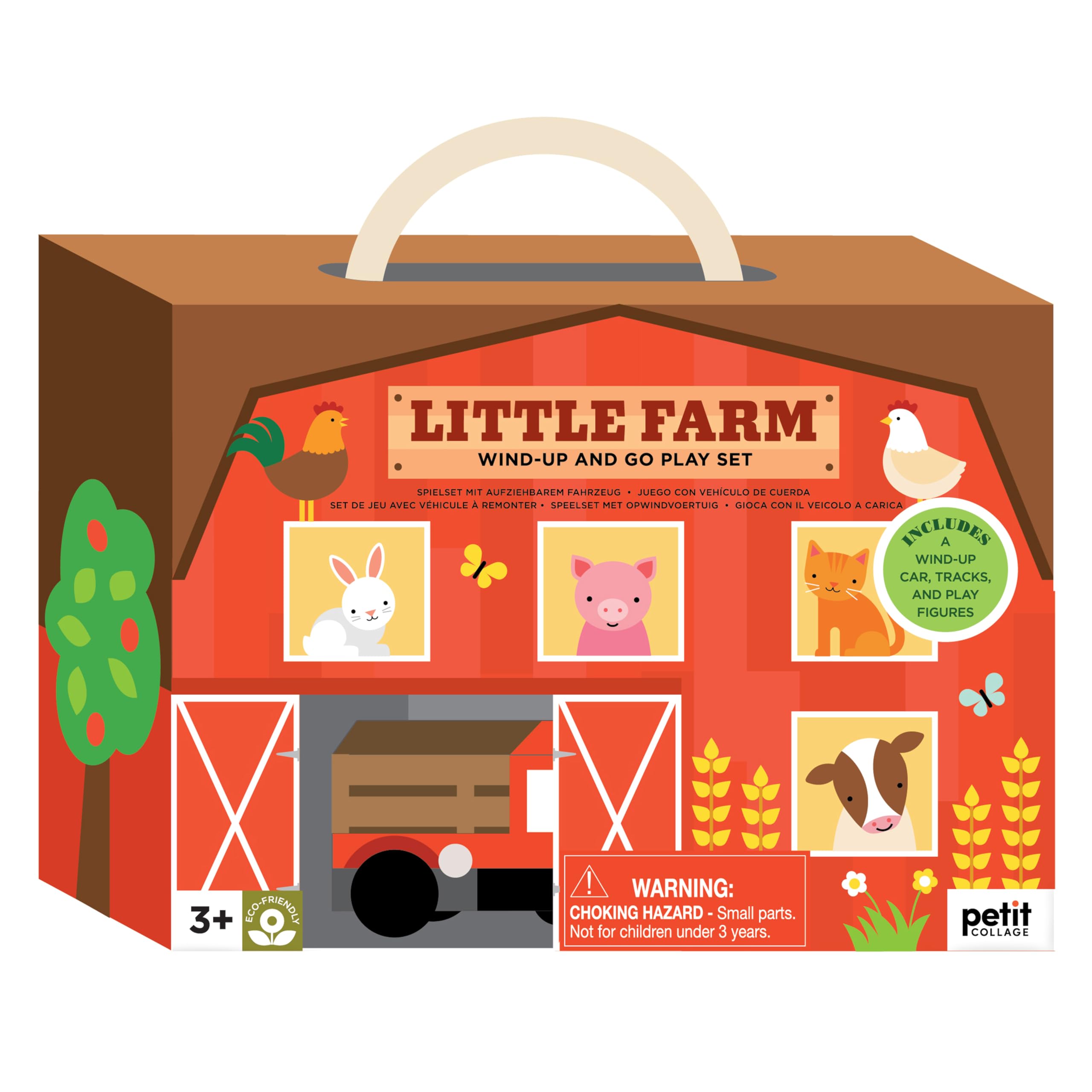 Wind Up & Go Playset Little Farm - Interactive Toddler Toy for Early Learning & Imaginative Play - Perfect for Preschoolers & Kids' Farm-Themed Activities