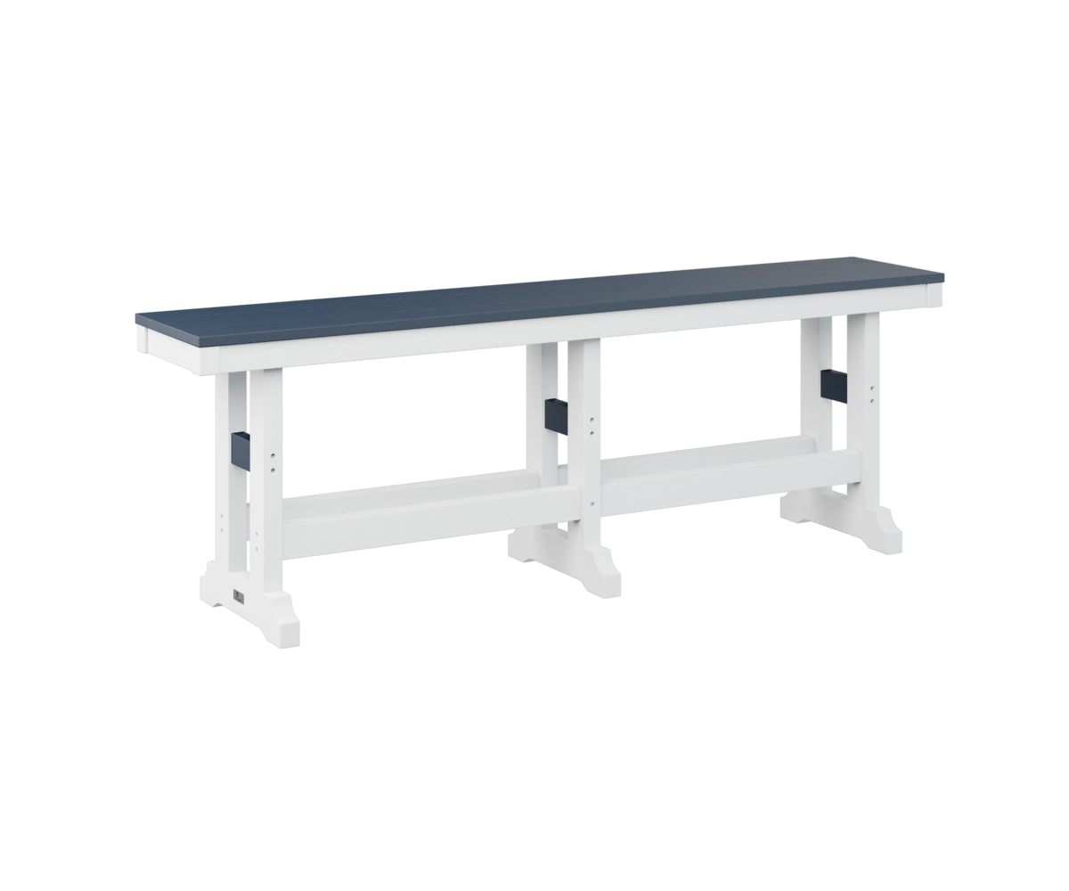 Berlin Gardens Garden Classic 66 Dining Bench - Outdoor Patio Furniture for Backyard, Deck, and Garden - Weather-Resistant Dining Set with Comfortable Seating