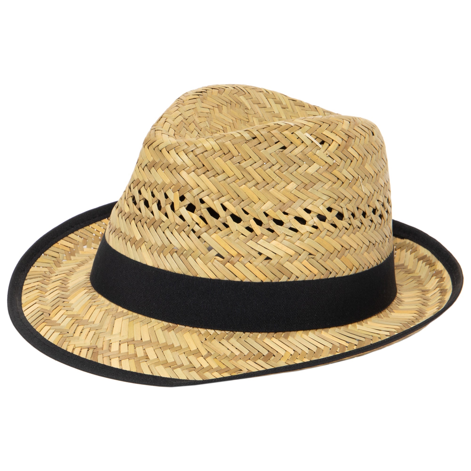 Stylish Women's Seagrass Fedora Hat - Breathable Summer Wide Brim Sun Hat for Beach, Garden & Outdoor Activities