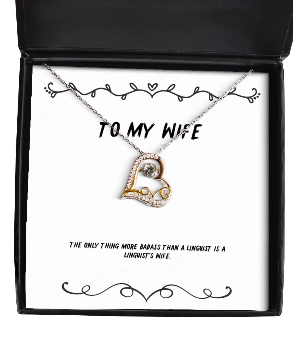 Linguist's Wife Necklace - Unique Gift for Dancing Lovers