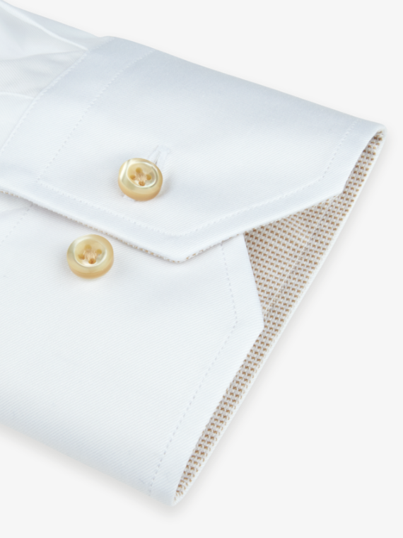 Premium STENSTROMS Fitted Solid Dress Shirt for Men - Slim Fit Business Formal Wear - Perfect for Office, Interviews & Special Occasions