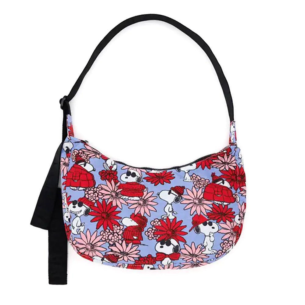 Medium Nylon Crescent Crossbody Bag for Women - Lightweight & Durable Shoulder Purse - Perfect for Travel, Shopping, and Everyday Use