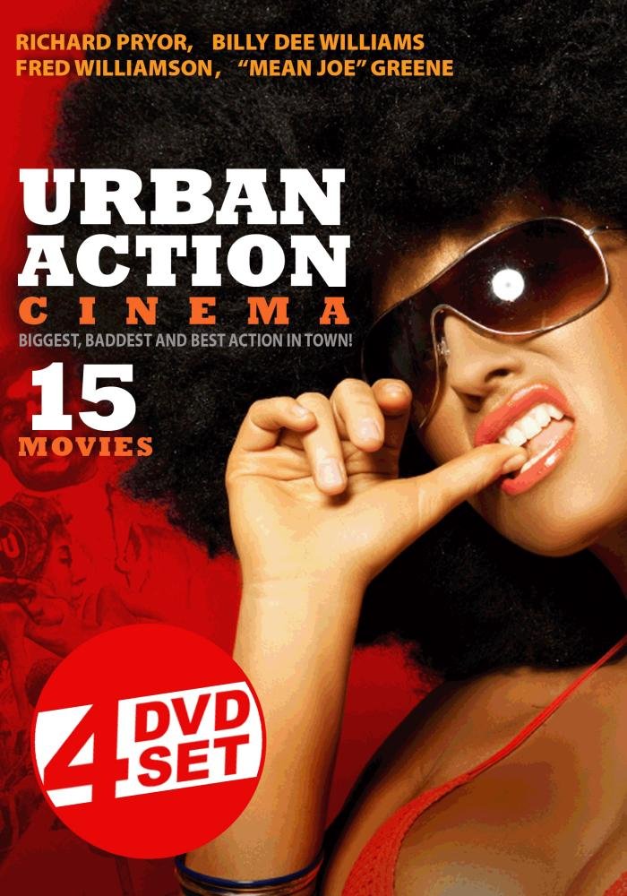 Urban Action Cinema - 15 Movie Collection (4 DVD Set) | Classic Street Films for Movie Nights & Action Lovers