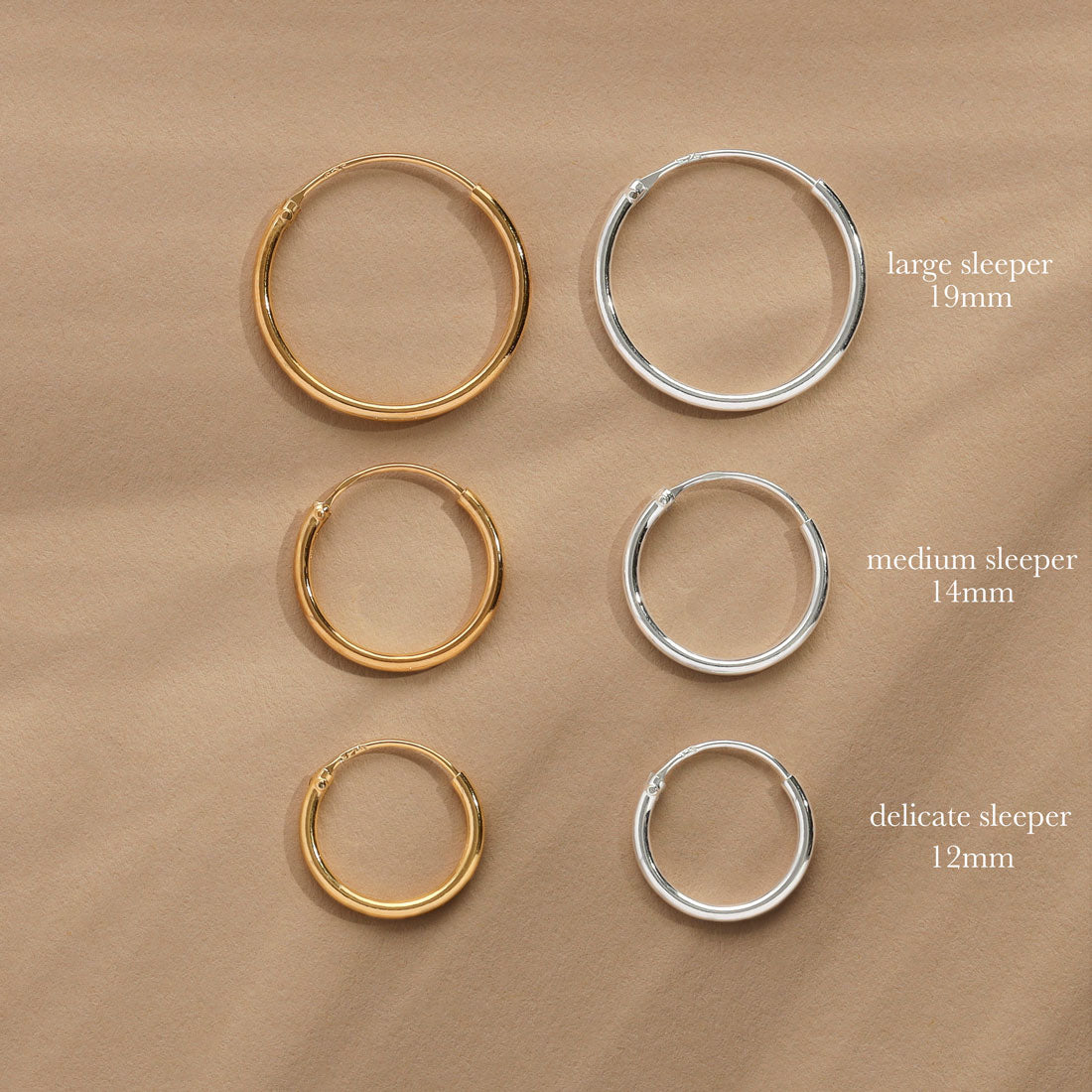 Large Silver Sleepers - Hypoallergenic Stainless Steel Earrings for Women | Perfect for Everyday Wear, Parties & Gifting