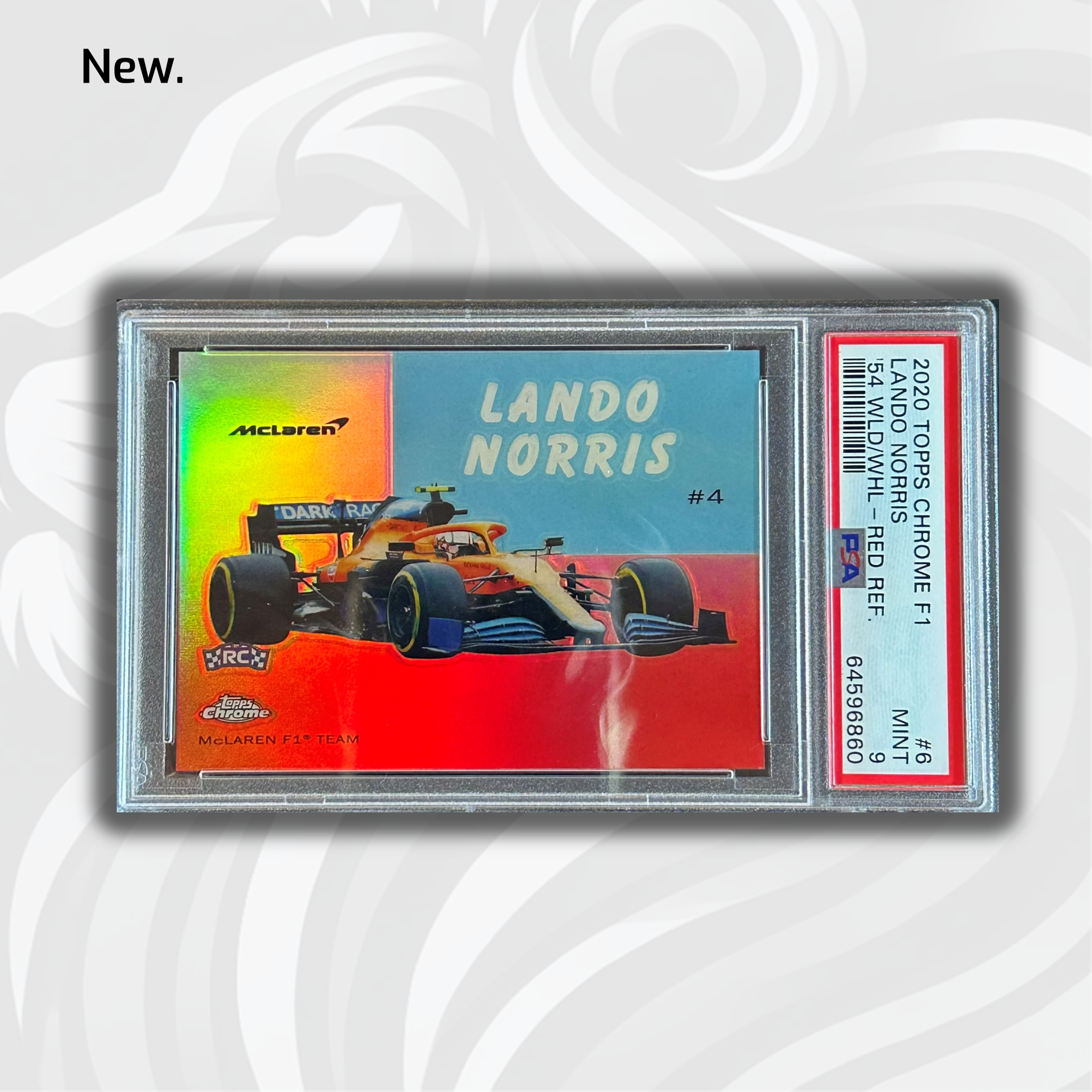 2020 Topps Chrome F1 Lando Norris #6 Red Rookie Card PSA 9 5/5 - Perfect for F1 Collectors, Racing Fans, and Sports Memorabilia Enthusiasts