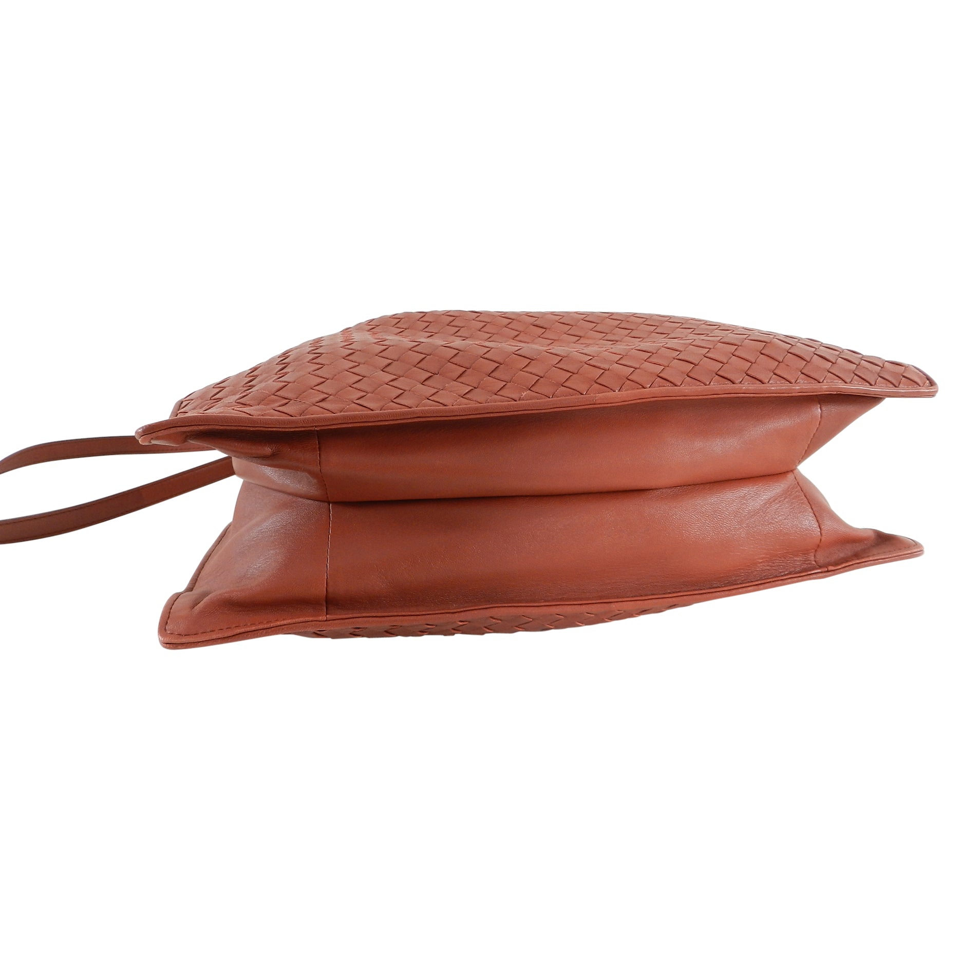Bottega Veneta Brick Red Intrecciato Leather Drawstring Bag - Luxury Crossbody Purse for Women, Fashionable Shoulder Bag for Daily Use, Work & Travel Accessories