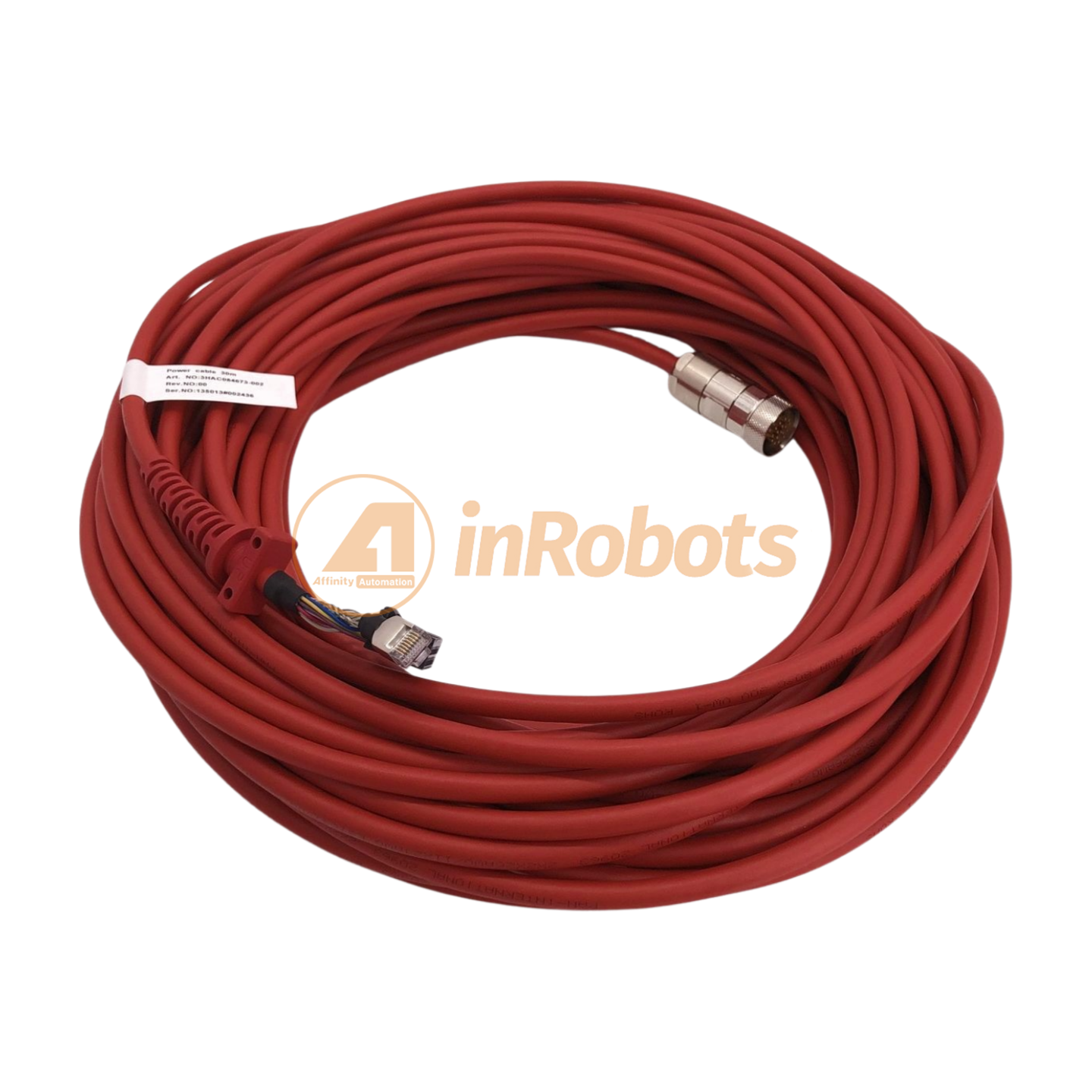 Original ABB SxTPU4 DSQC3120 Teach Pendant Cable 30M (3HAC084673 002) - Replacement for Industrial Robot Control - Perfect for Factory Automation & Maintenance