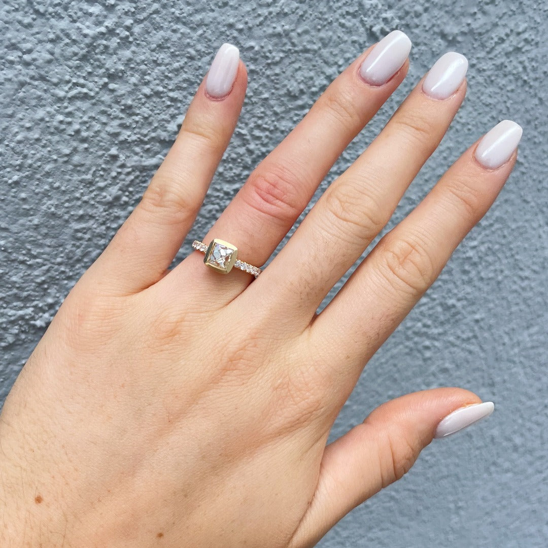 Single Stone Karina Ring - Elegant Solitaire Ring for Women | Perfect for Engagement, Wedding & Everyday Wear