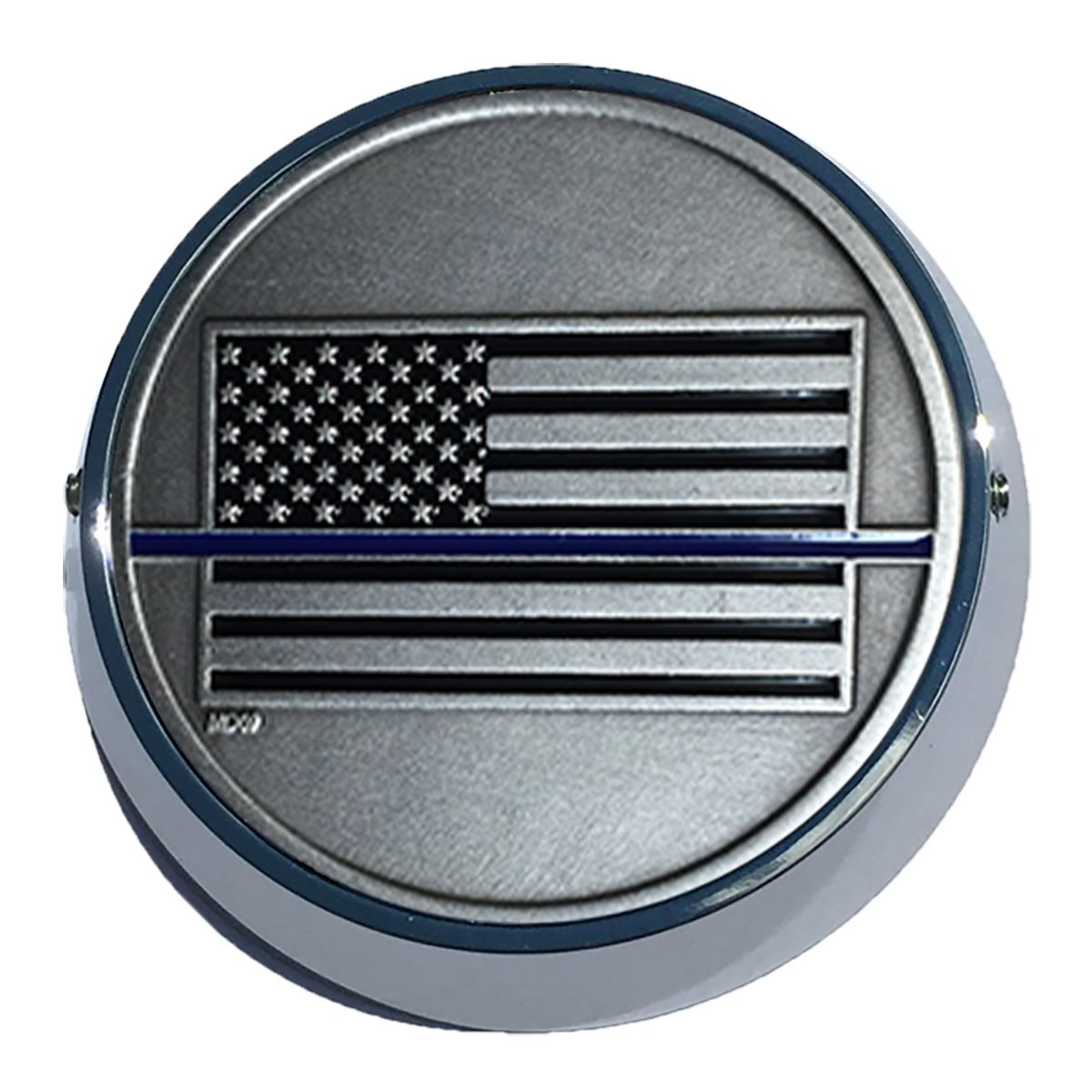 Goldwing Coin Mount with Thin Blue Line - Premium Police Badge Holder for Law Enforcement - Perfect for Duty Belts, Uniforms & Everyday Carry