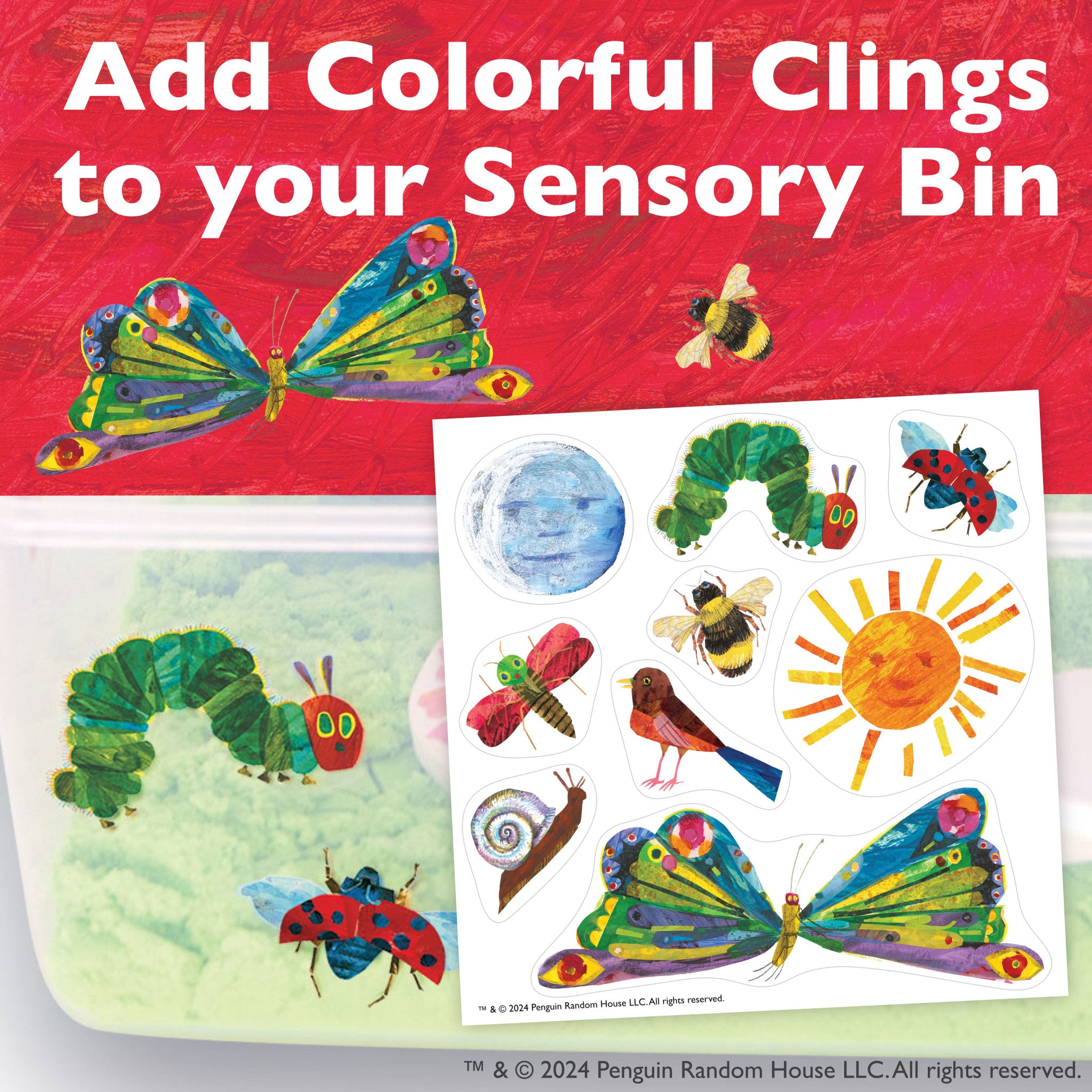 The Very Hungry Caterpillar Sensory Bin - Educational Toddler Activity Toy for Fine Motor Skills Development - Perfect for Preschool Learning & Montessori Playtime