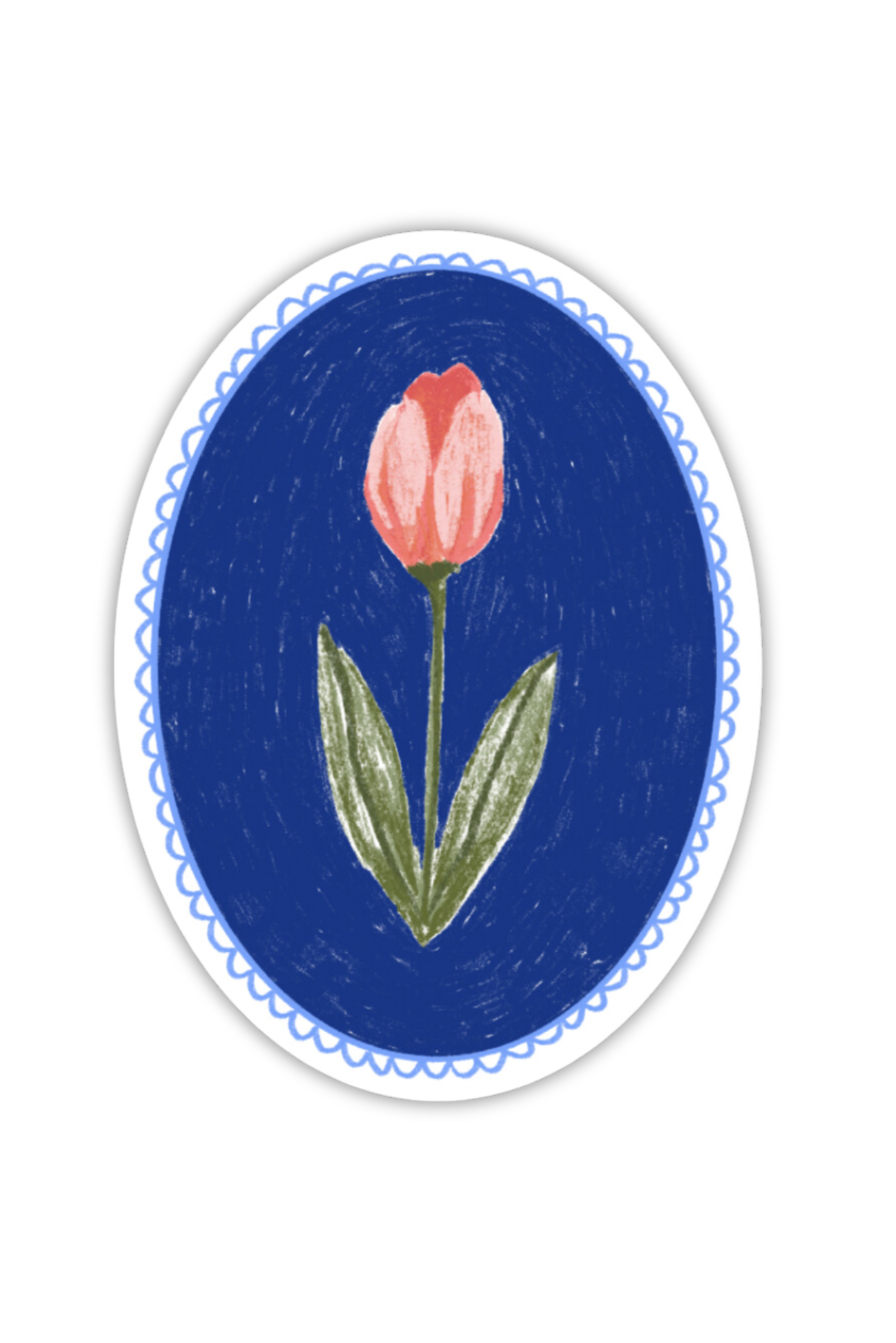 Pink Tulip Die Cut Sticker - Waterproof Vinyl Decal for Laptops, Water Bottles & DIY Crafts - Floral Spring Decoration for Scrapbooking, Journals & Home Decor