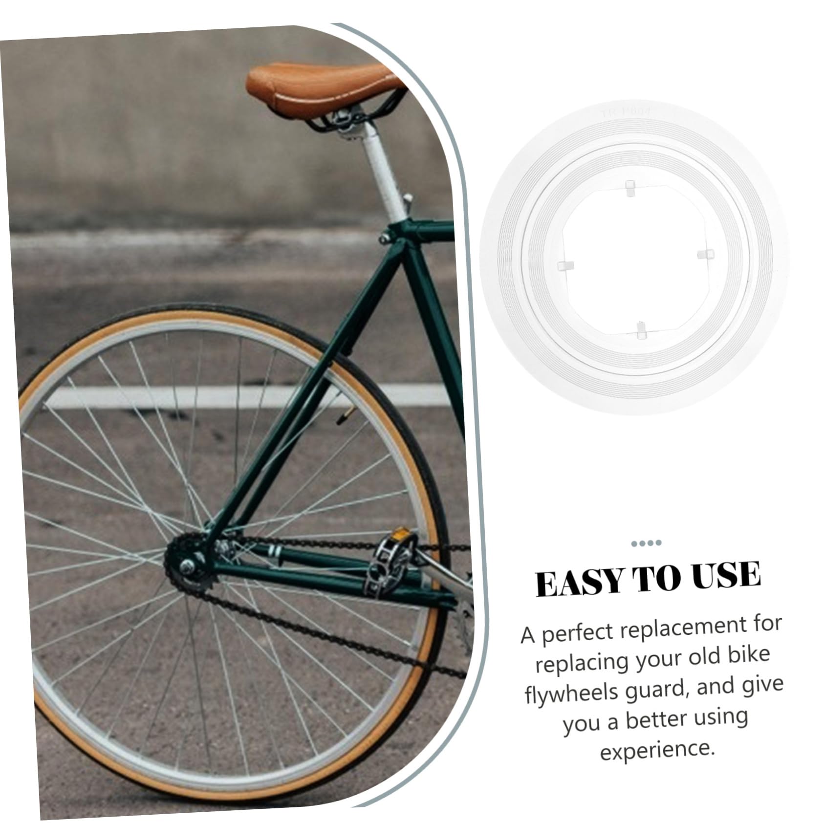 Professional Bike Flywheels Guard - Durable Plastic Wheel Protector for Mountain & Road Bikes | Cycling Accessories & Gear Plate | Perfect for Trail Riding, Commuting & Bike Maintenance