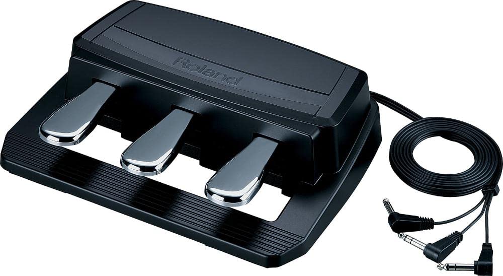 Roland RPU-3 Electronic Keyboard Sustain Pedal & Footswitch - 3-Pedal Unit for Piano Players | Perfect for Home Studios, Live Performances & Music Practice