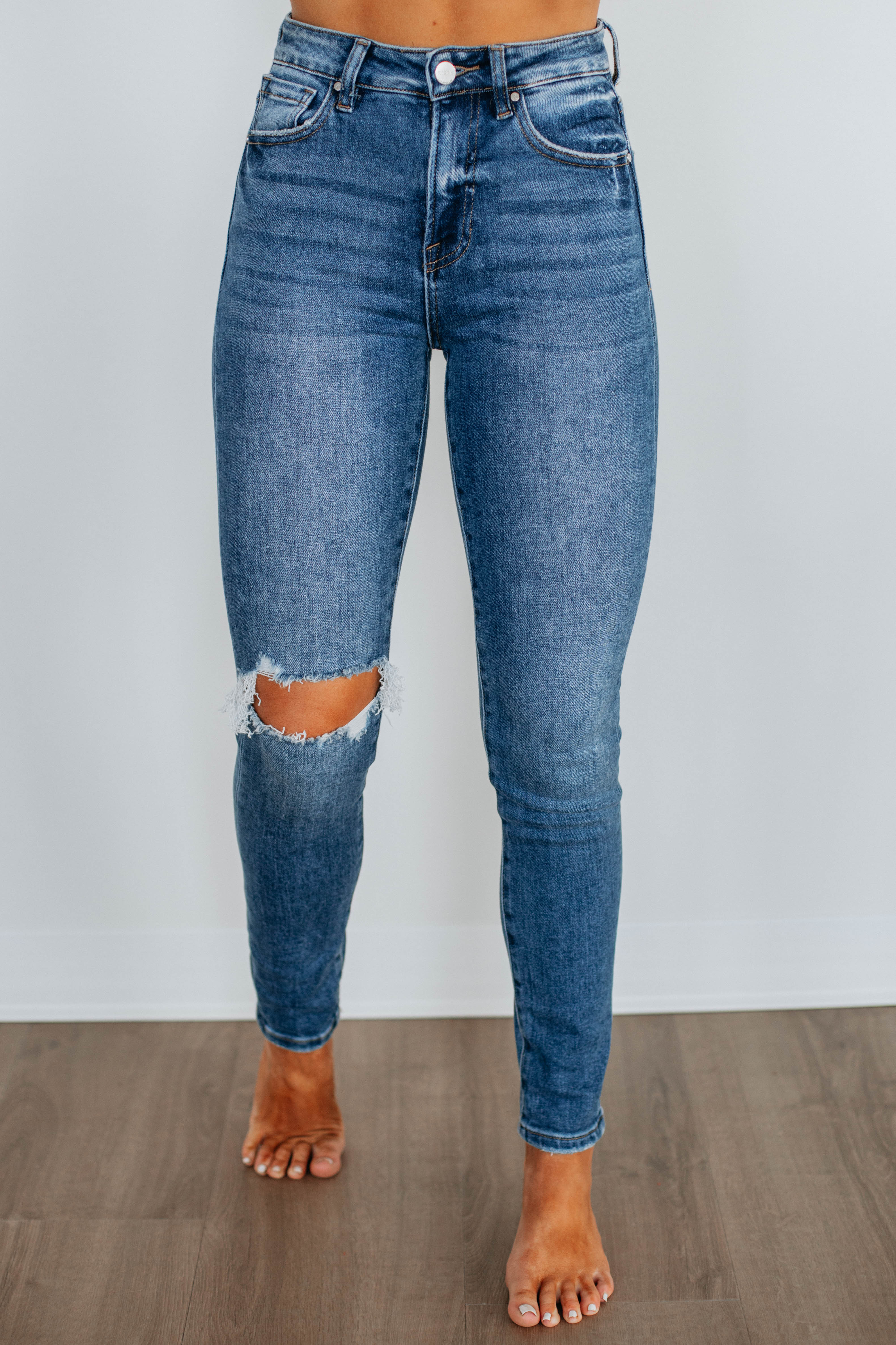 Autumn Risen Jeans for Women - High Waist Stretch Denim Pants, Comfortable & Stylish Fall Fashion | Perfect for Casual Outings, Work & Date Nights