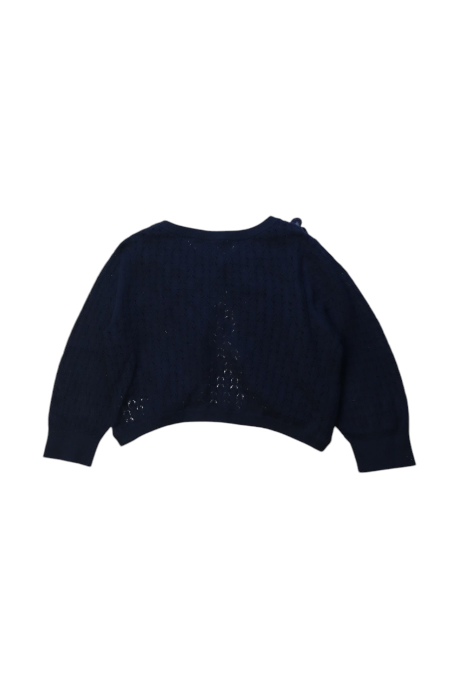 Anna Sui Embellished Cardigan for Girls 3-4T | Floral Lace Knit Sweater | Perfect for Birthday Parties & Special Occasions