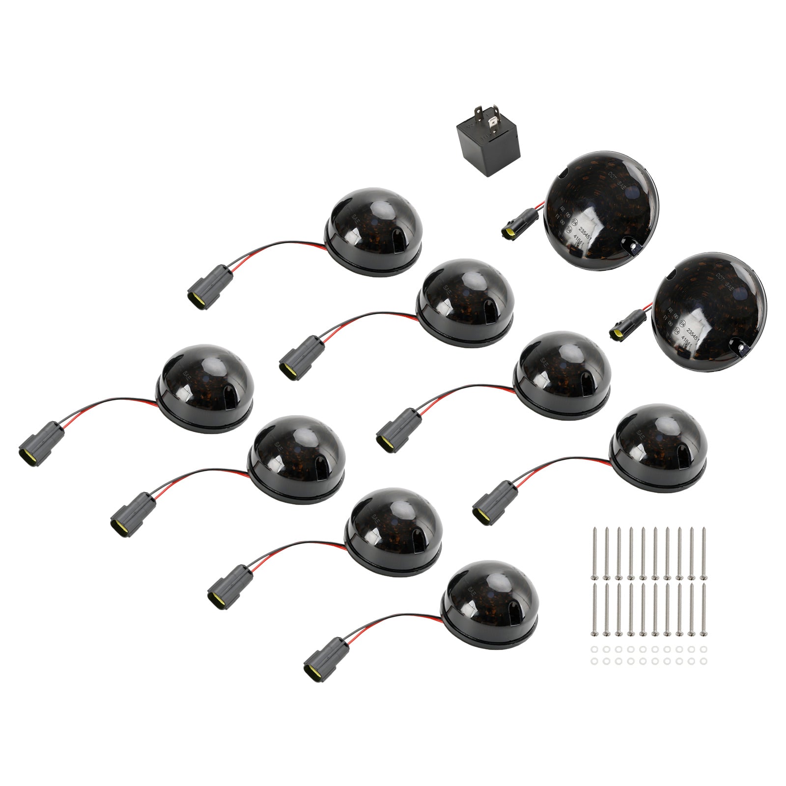 10PCS Smoke LED DRL Daytime Running Lights & Fog Tail Lights Kit for Land Rover Defender - Upgrade Your Off-Road Adventure & Nighttime Safety