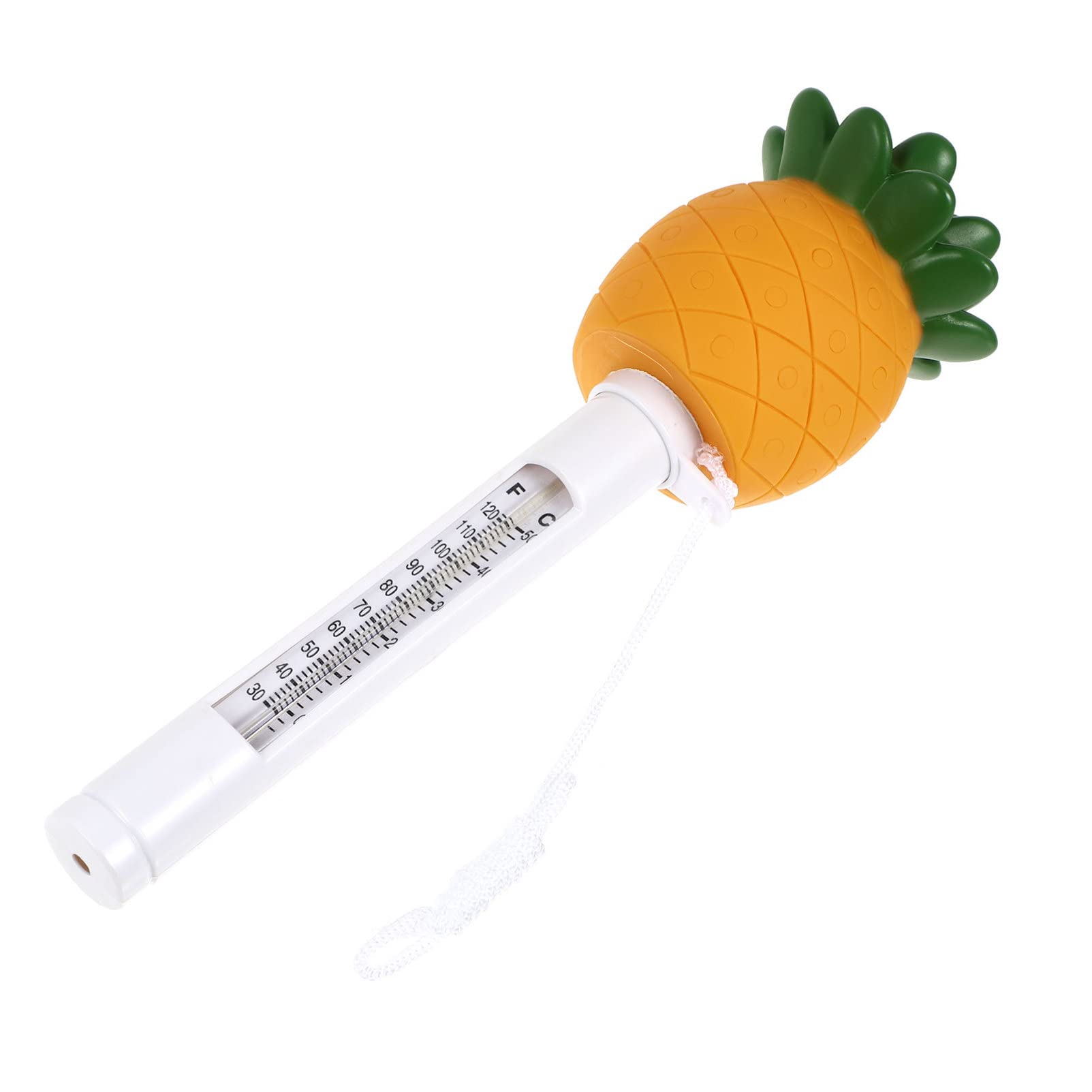 DOITOOL Floating Pool Thermometer - Large Pineapple-Shaped Water Temperature Gauge for Easy Reading in Outdoor & Indoor Swimming Pools, Spas, Hot Tubs - Perfect for Pool Parties, Backyard Relaxation, and Spa Maintenance