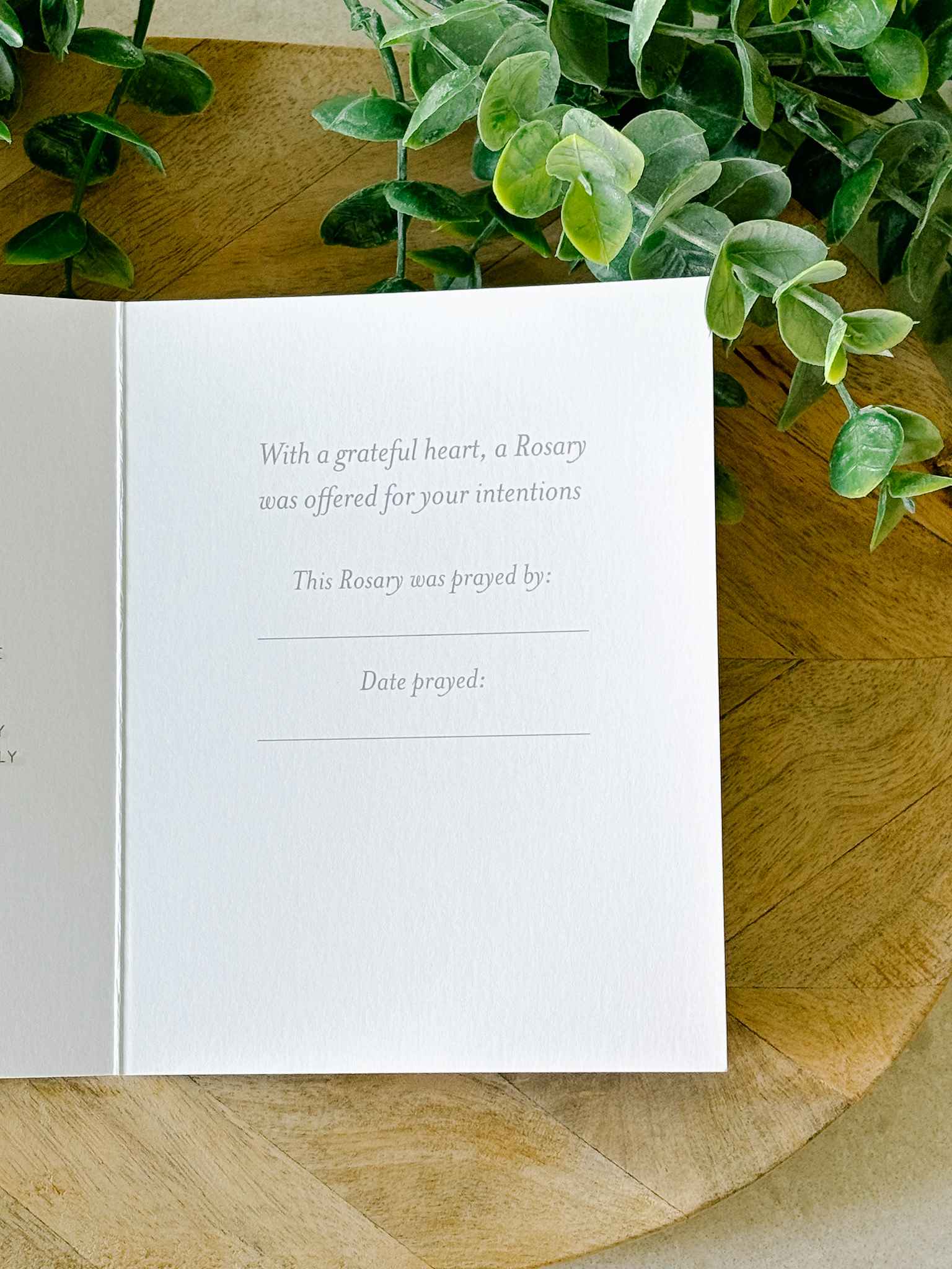 Thank You Rosary Card Set of 4 - Religious Greeting Cards for Catholic Gifts, First Communion, Baptism & Prayer - Perfect for Church Events & Spiritual Occasions