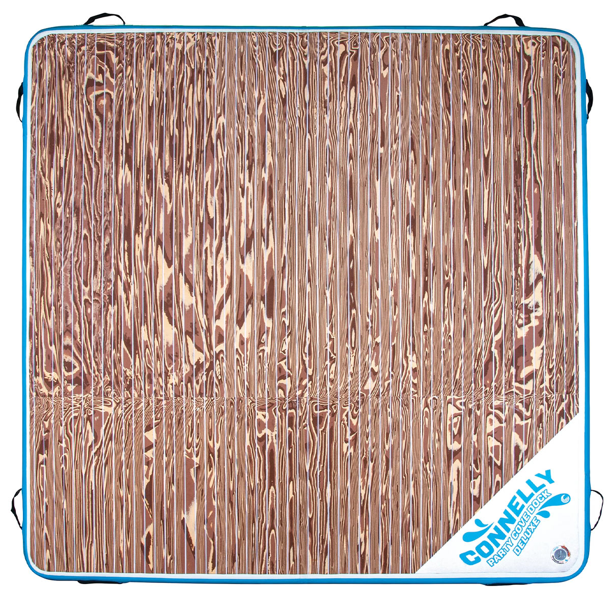 Connelly Party Cove Deluxe 10' x 10' Inflatable Floating Water Mat - Premium Lake Pool Party Accessory for Summer Fun, Family Gatherings & Beach Relaxation