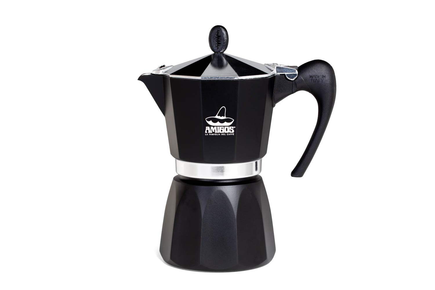 AMIGOS Caffe 6-Cup Coffee Maker - Stainless Steel Drip Coffee Machine for Home & Office Use | Perfect for Breakfast, Camping & Gifts