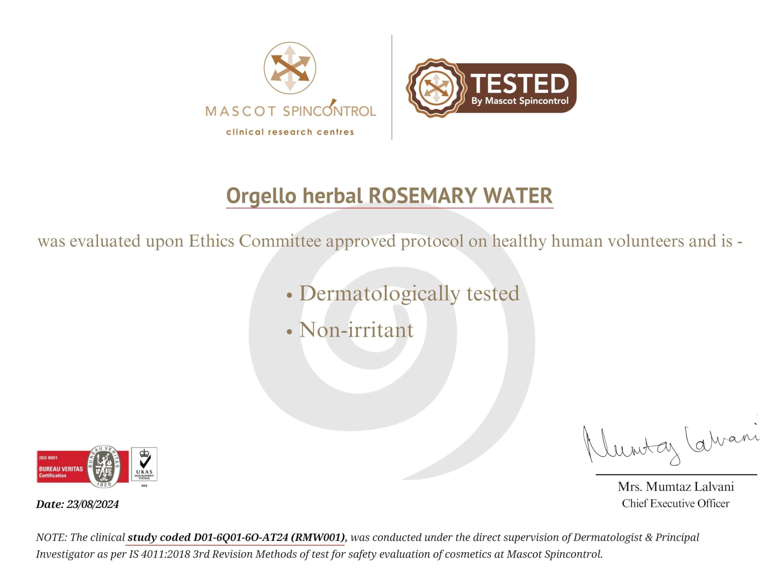Organic Rosemary Water for Hair Growth & Scalp Care | Natural Hair & Skin Spray to Reduce Hair Fall & Strengthen Hair | Men & Women | 200ml | Perfect for Daily Hair Care Routine & Post-Workout Refreshment