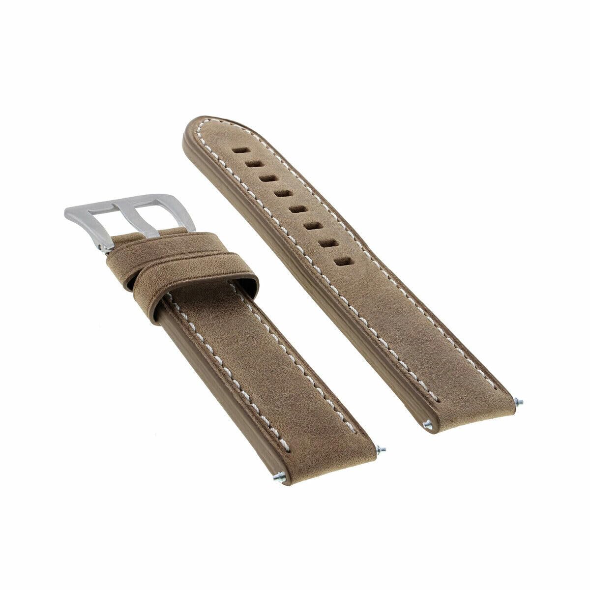 20-22-24mm Genuine Leather Watch Band Replacement Strap for Breitling Chronomat & Bentley Colt - Premium Calfskin Bracelet for Men's Luxury Watches (Perfect for Business, Formal & Casual Wear)