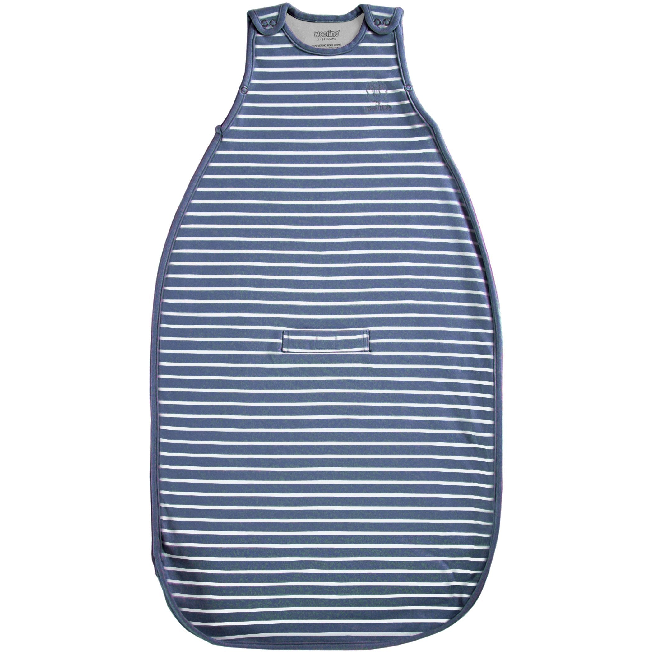 4 Season Ultimate Baby Sleep Bag - Merino Wool & Organic Cotton for 2 Months to 2 Years (Navy Blue) | Perfect for Nursery, Travel & Cozy Bedtime Comfort