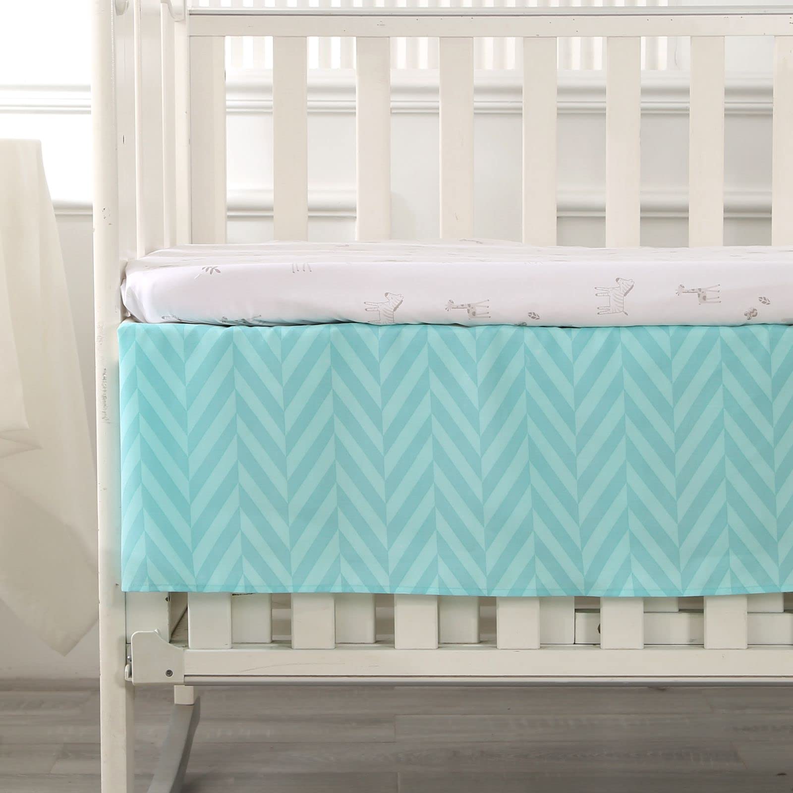 Premium 3-Piece Gray Elephant Crib Bedding Set - Breathable & Soft Nursery Bedding for Baby Boys & Girls | Perfect for Newborn Gifts & Cozy Nursery Decor