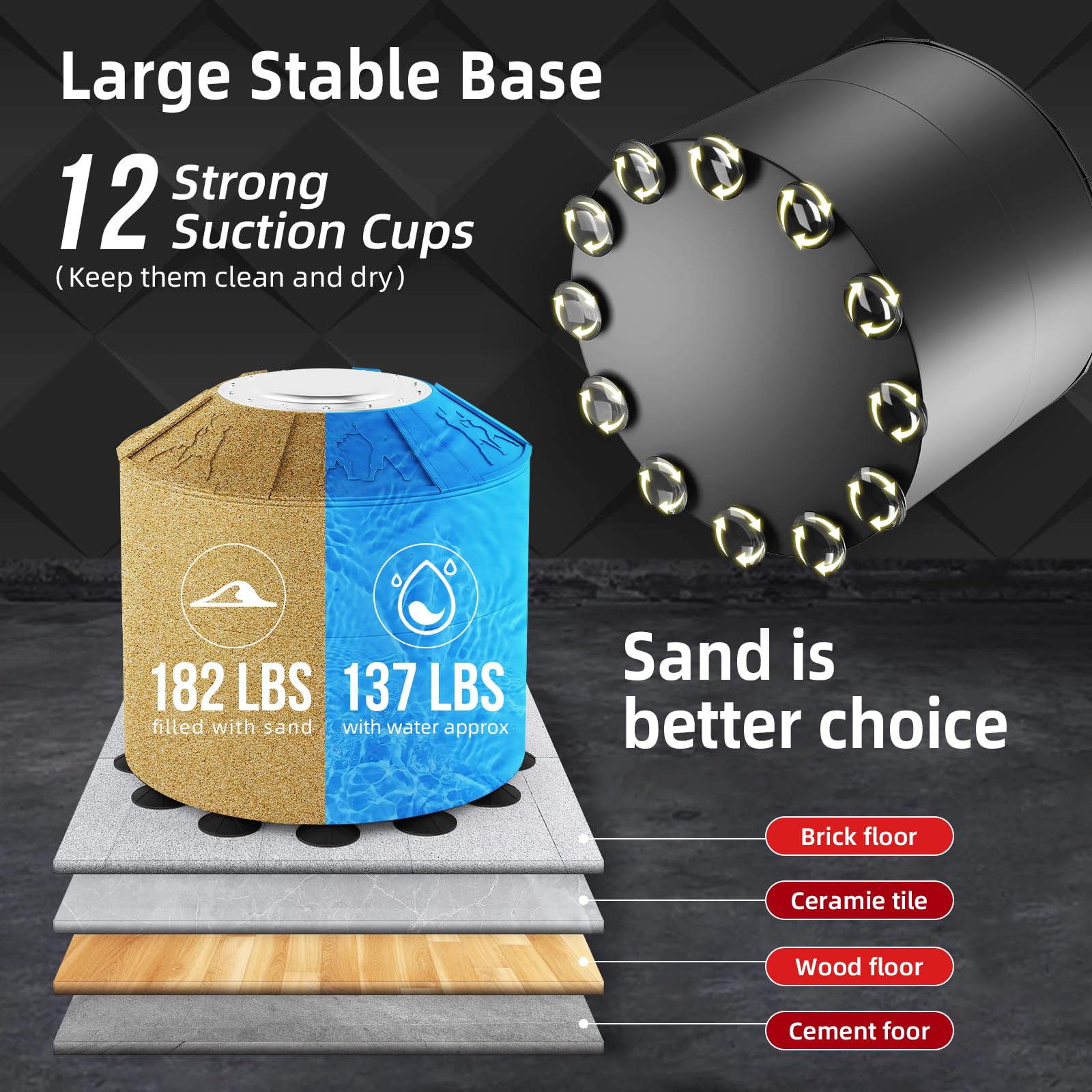 Freestanding Punching Bag with Stand - Heavy Duty Boxing Bag for Adults & Kids, Kickboxing Training for Fitness at Home - Perfect for Home Gym, Martial Arts & Cardio Workouts