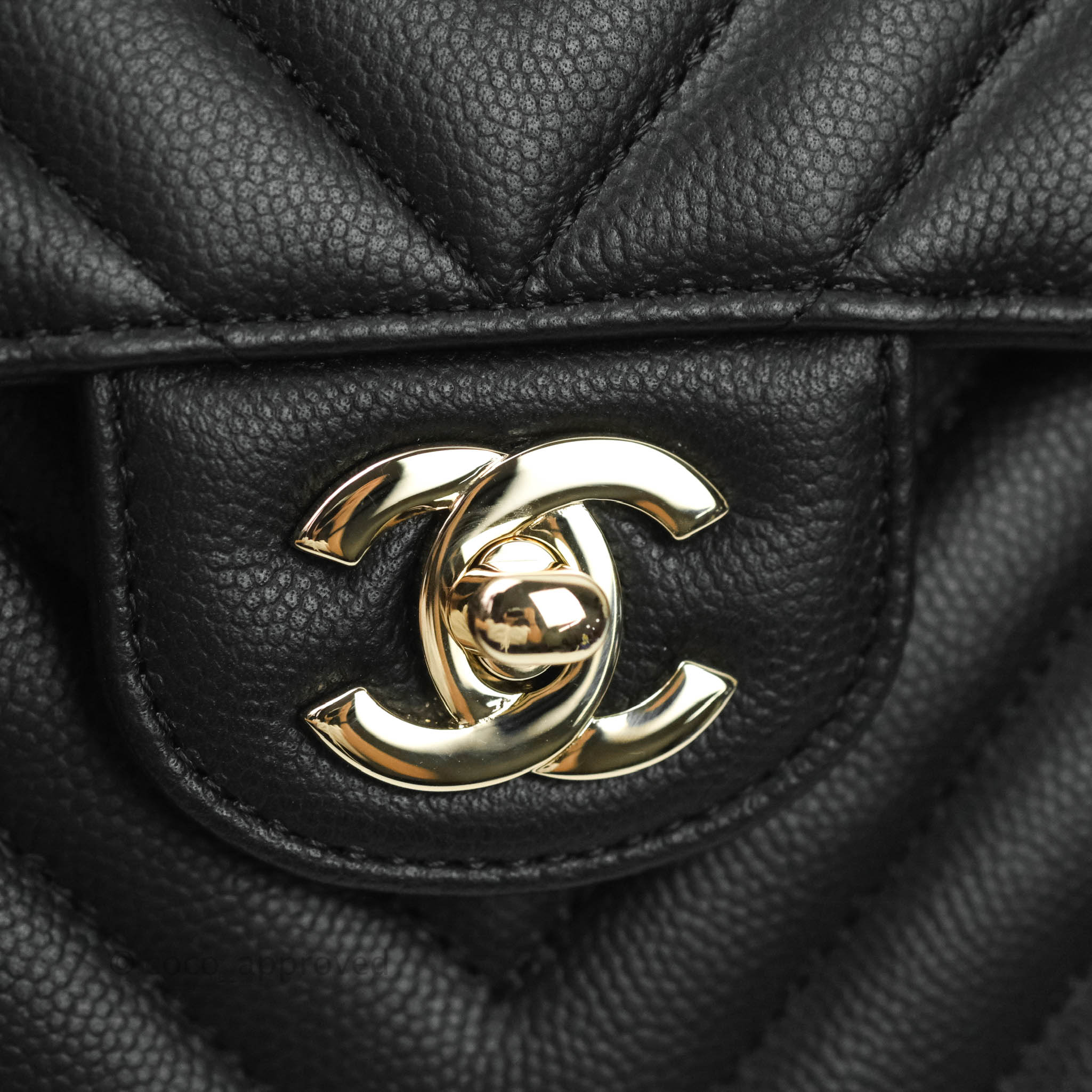 Chanel Classic Chevron Small Medium Double Flap Bag Black Caviar Leather Gold Hardware - Luxury Handbag for Women, Perfect for Parties, Work & Everyday Use