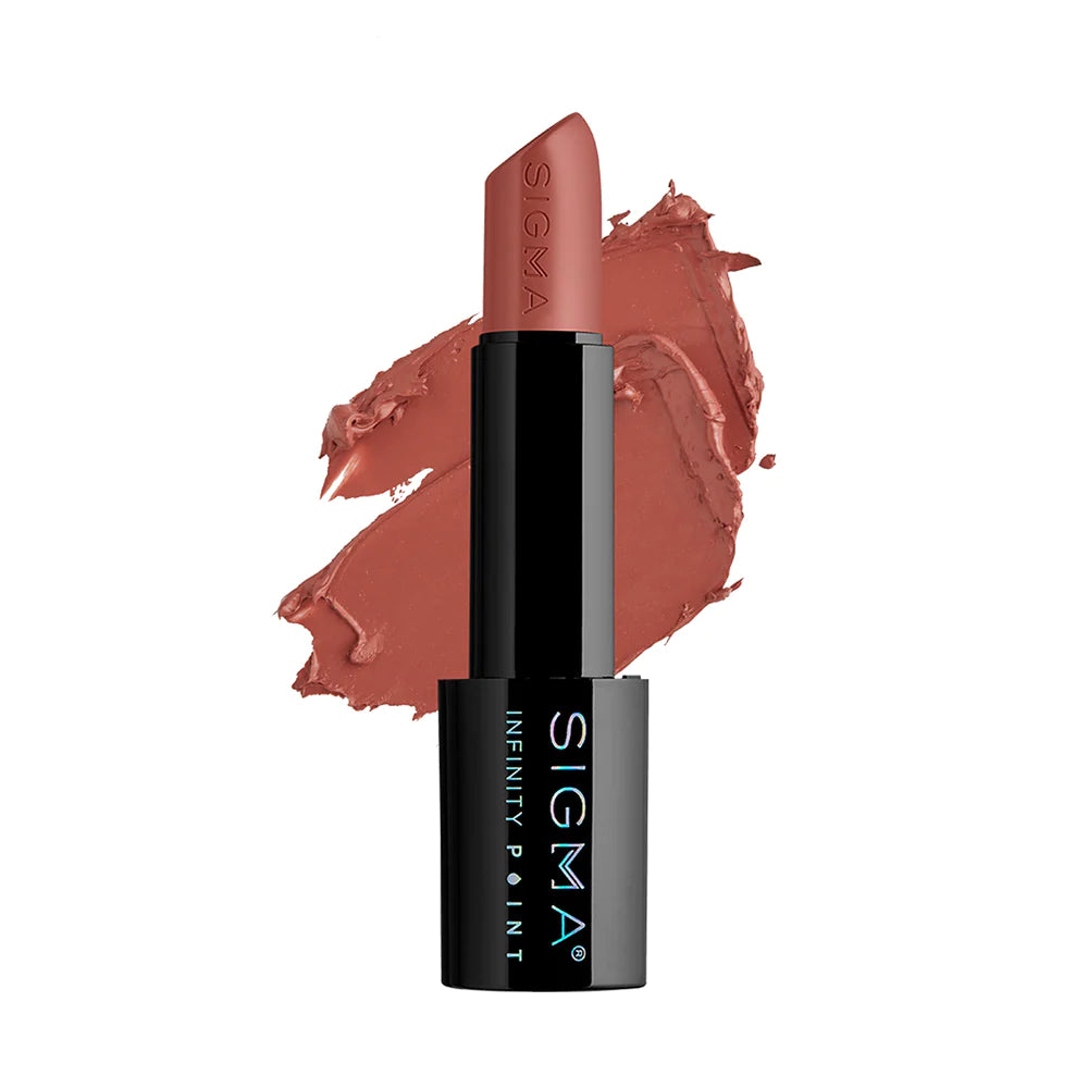 Sigma Beauty Infinity Point Lipstick - Long-Lasting Matte Lip Color, Hydrating & Smudge-Proof - Perfect for Everyday Wear, Date Night & Special Occasions