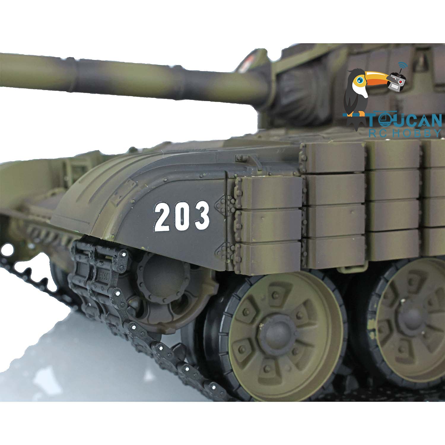 Heng Long T72 1/16 Scale RC Battle Tank - 7.0 Mainboard, Ready-to-Run BB IR Tank Model with Battery | US Stock | Perfect for Military Enthusiasts & RC Hobbyists | Outdoor Play & Collectible Display
