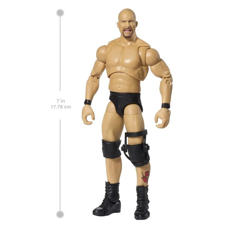 WWE Ultimate Edition Greatest Hits Stone Cold Steve Austin Action Figure - Collectible Wrestling Toy for Fans, Gifts & Display