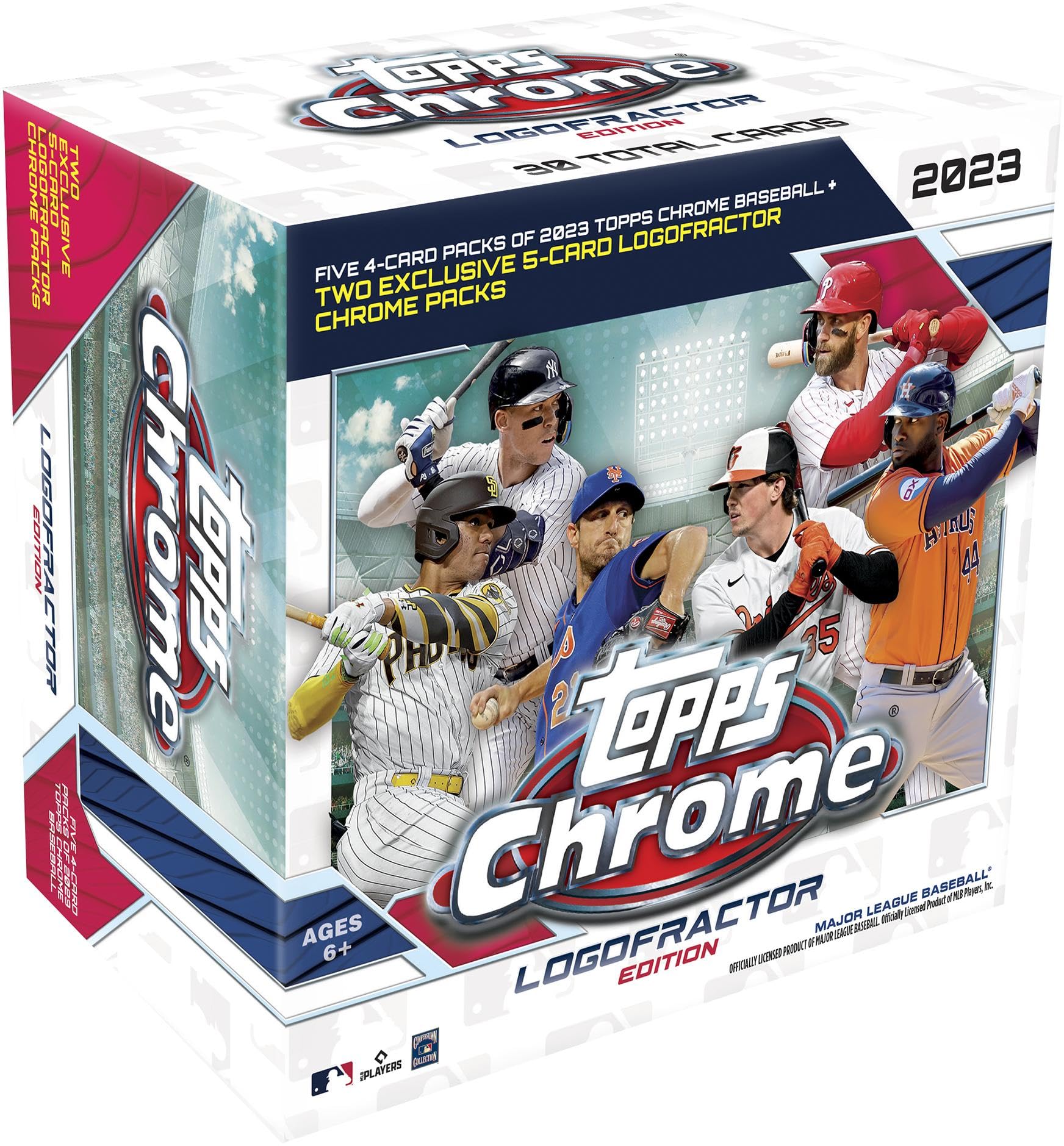 Topps 2023 Chrome Logofractor Mega Box - Complete Baseball Card Collection Set | MLB Trading Cards for Collectors & Fans | Perfect for Display, Gifts, and Investment