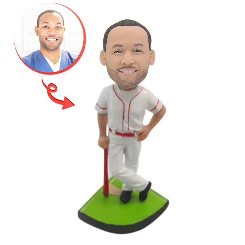 Custom Baseball Player Bobblehead - Personalized Sports Figurine Gift for Fans & Collectors | Perfect for Birthdays, Anniversaries & Game Day Decor