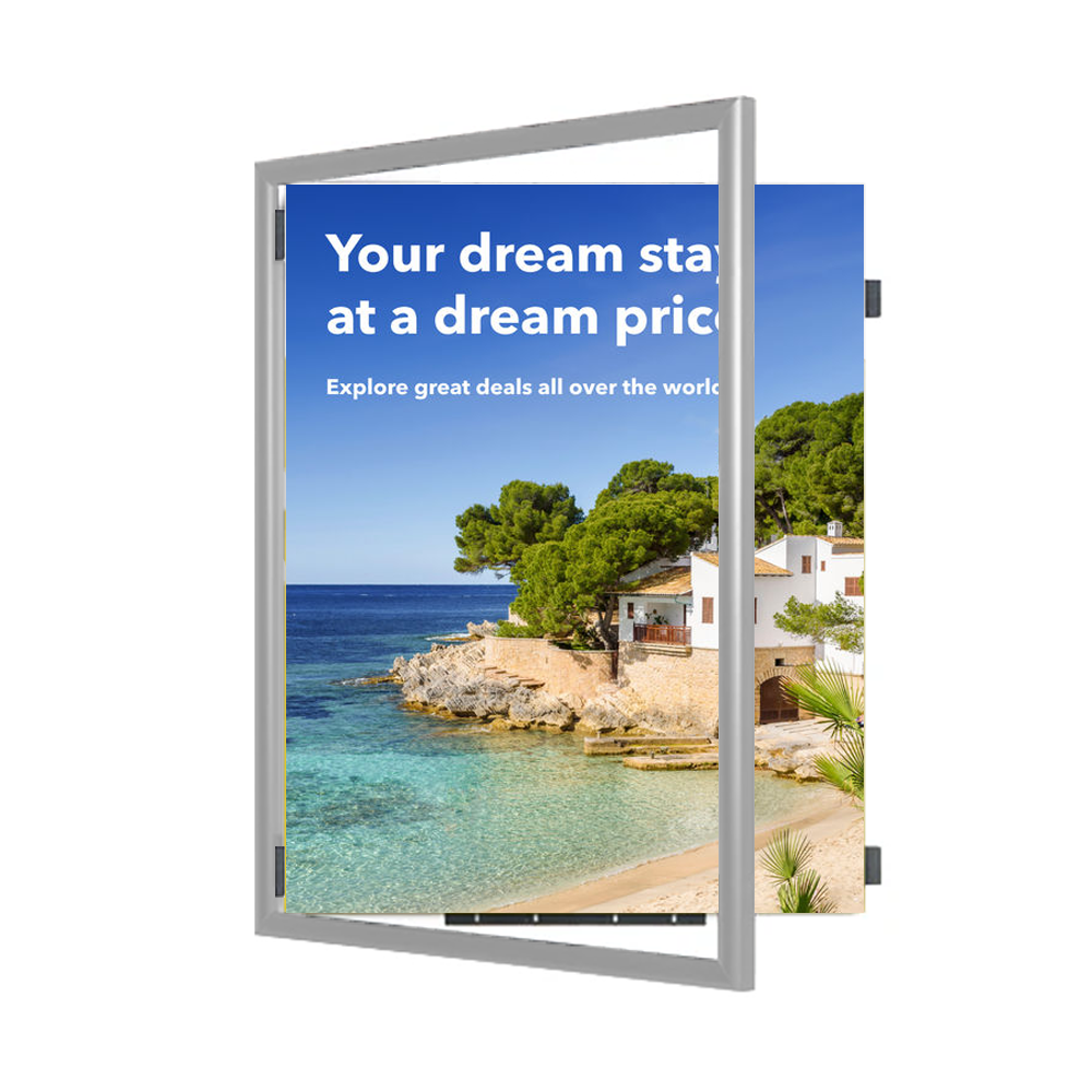12x24 Poster SwingFrame - 1 Inch Wide Metal Frame for Quick & Easy Poster Changes - Perfect for Home, Office & Classroom Displays