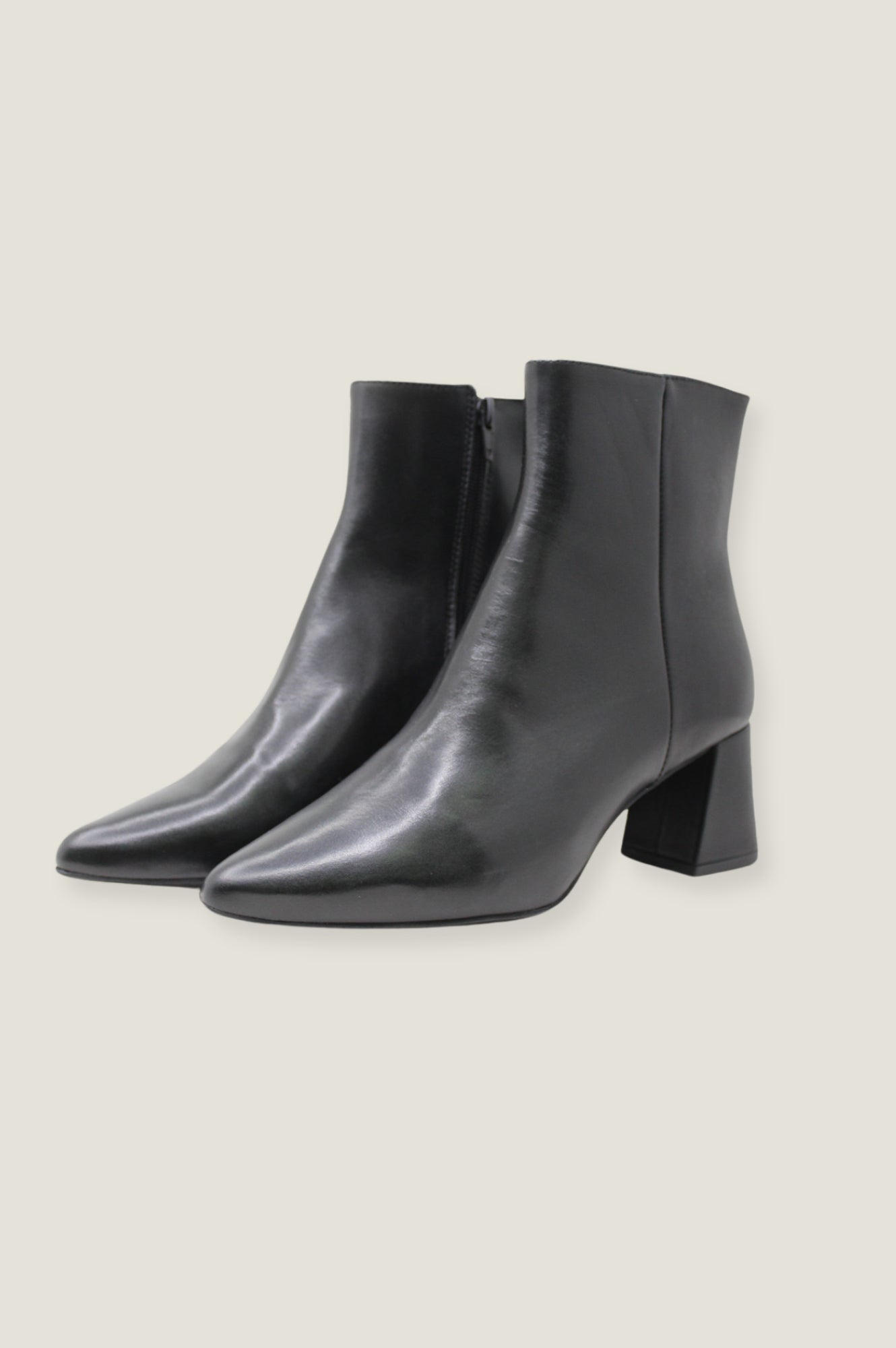 DWRS Lugano Black Leather Ankle Boots for Women - Stylish & Comfortable Footwear for Casual Outings & Office Wear