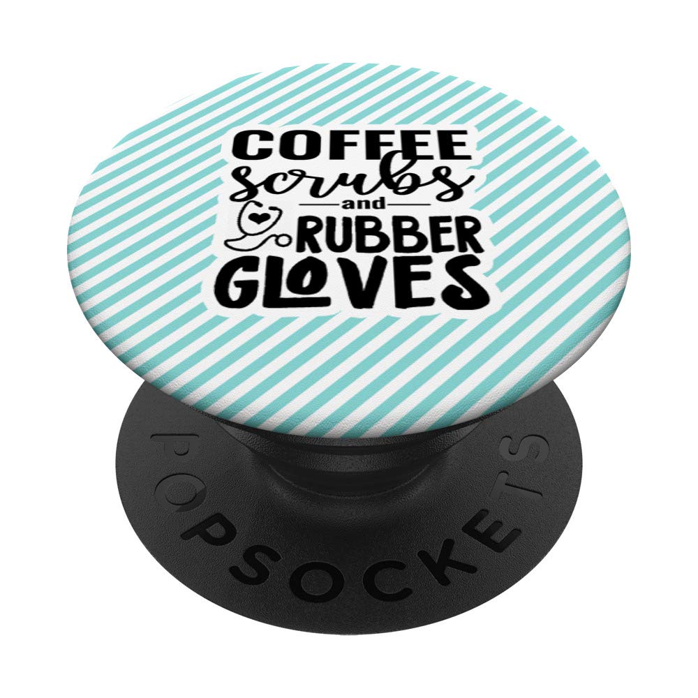 Exfoliating Coffee Body Scrub - Perfect Gift for Nurses & Healthcare Workers | PopSockets Swappable Phone Grip for iPhone & Android | Spa Day & On-the-Go Essentials