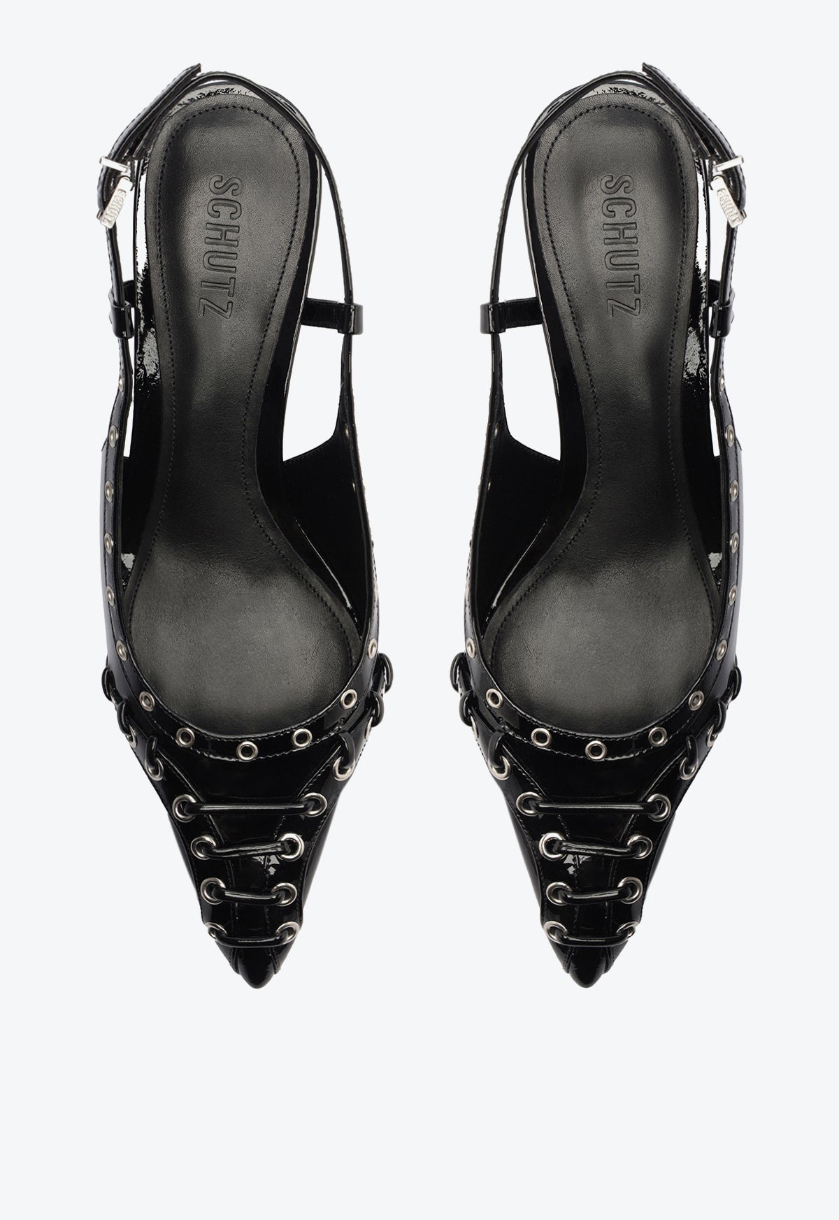 Ruth Mid Heel Patent Leather Pumps for Women - Elegant Office & Party Shoes | Comfortable Work & Evening Wear